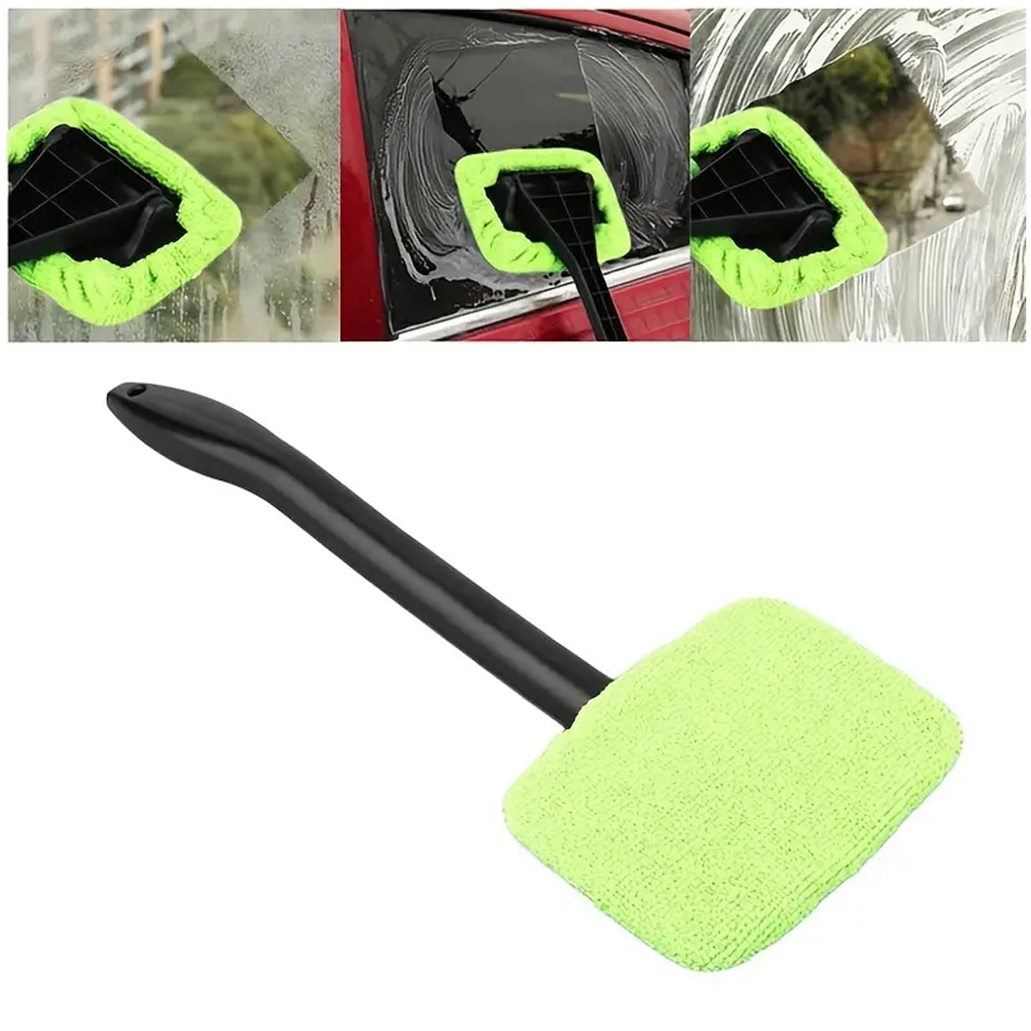 Windshield Clean Car Glass Cleaner Wiper With Microfiber Cloth (1 Pc 38 Cm Long) - Happy Price - Image 2