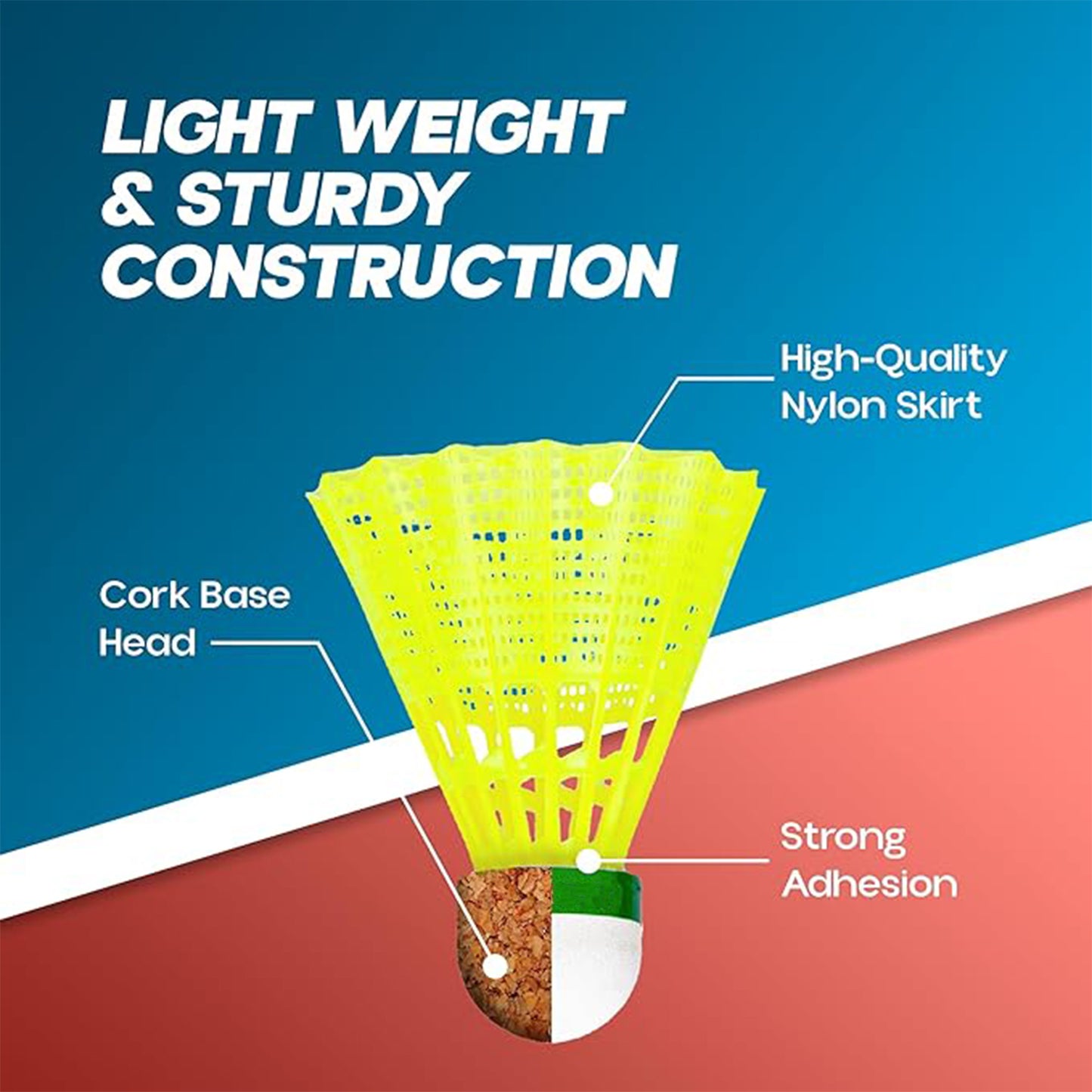 Durable Badminton Shuttlecocks - 6 Pcs Set for Consistent Flight - Great Price - Image 6