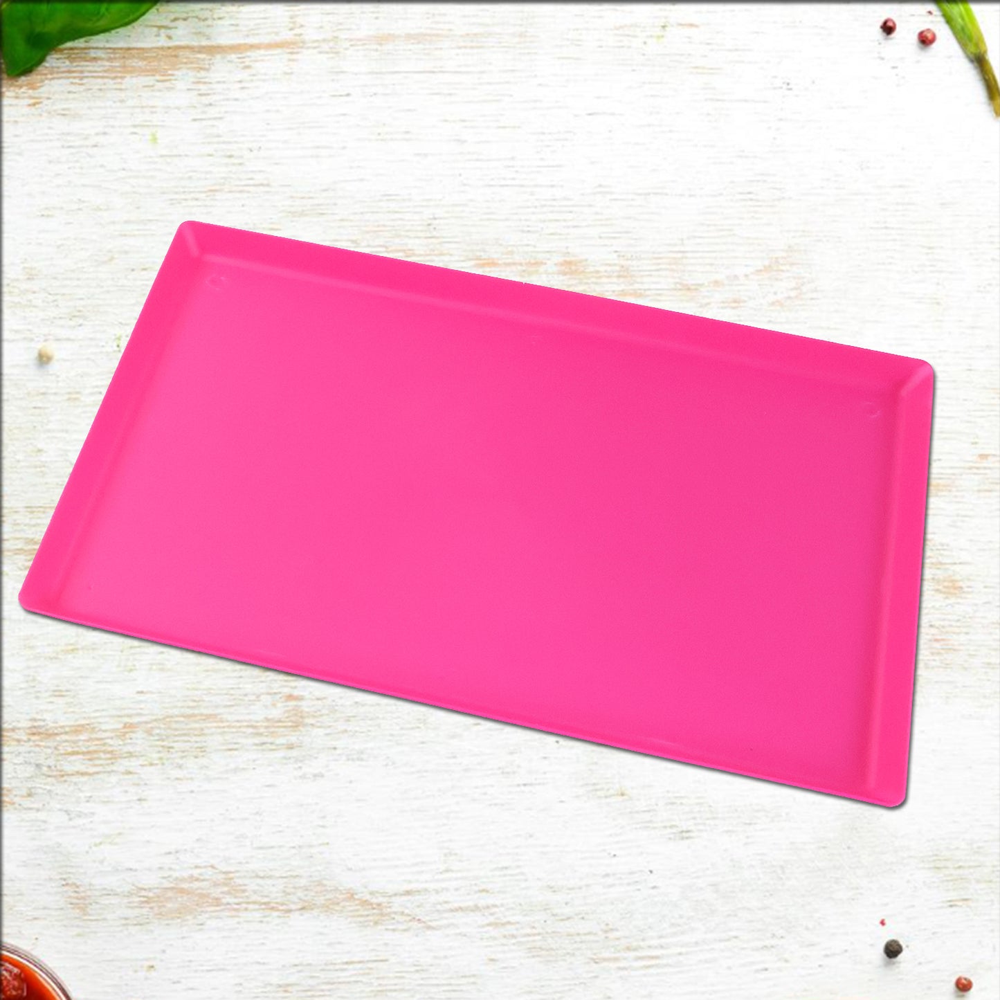 Plastic Kitchen Tray With Modern Hollow Design (40x25 Cm) - Happy Price - Image 3