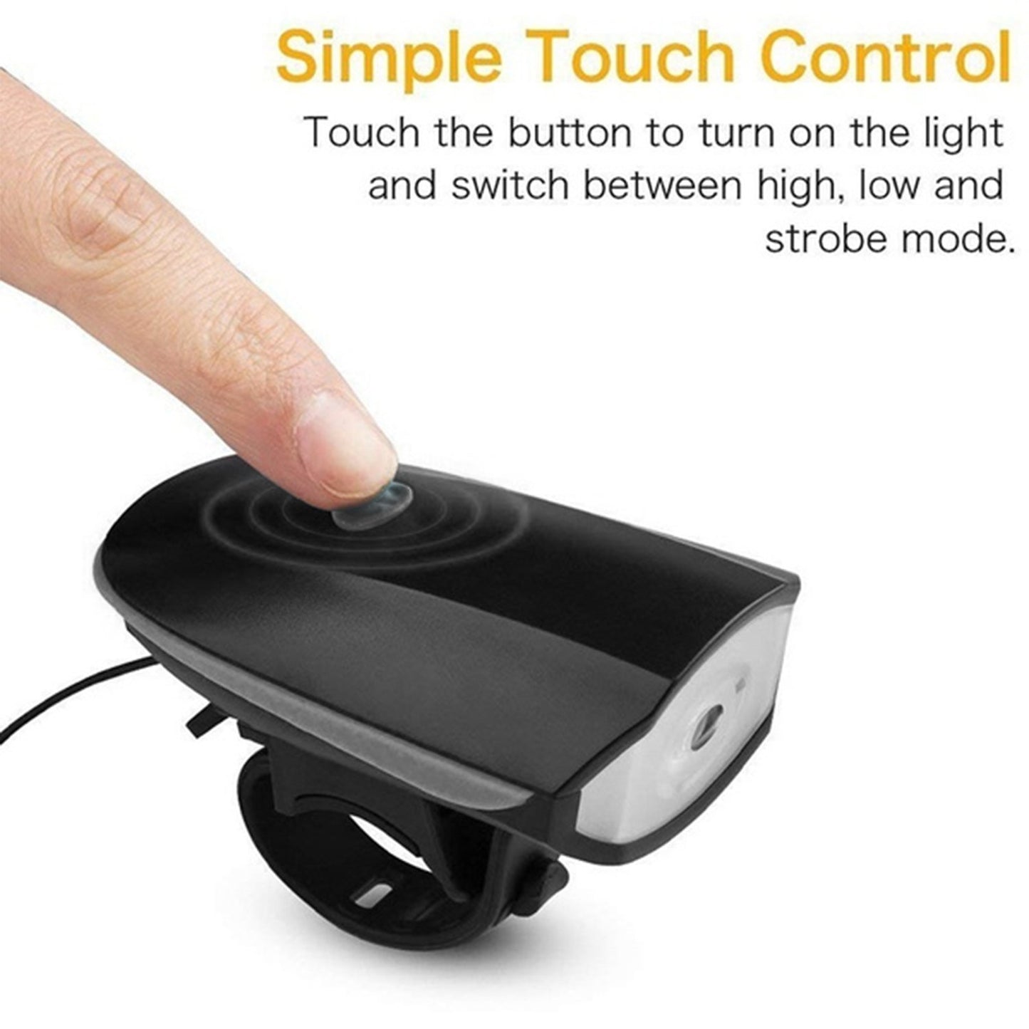 Bicycle Horn With Led Light Work On Battery - Happy Price - Image 4