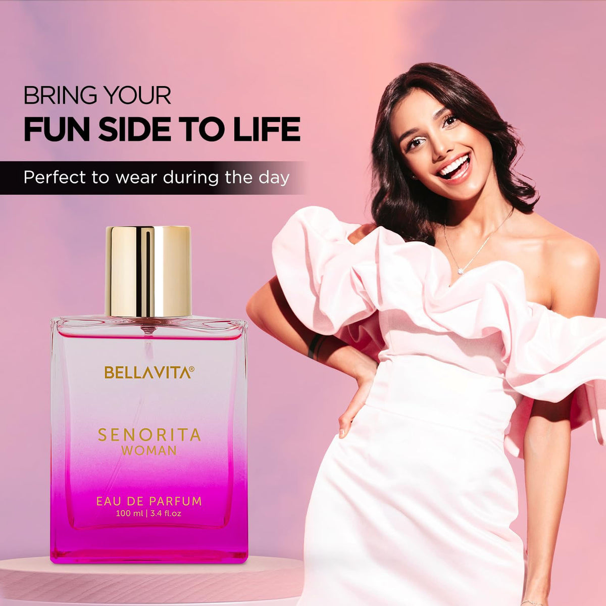 Bellavita Senorita Eau De Perfume for Women, 100 ML - Floral Fruity Scent - Great Price - Image 5