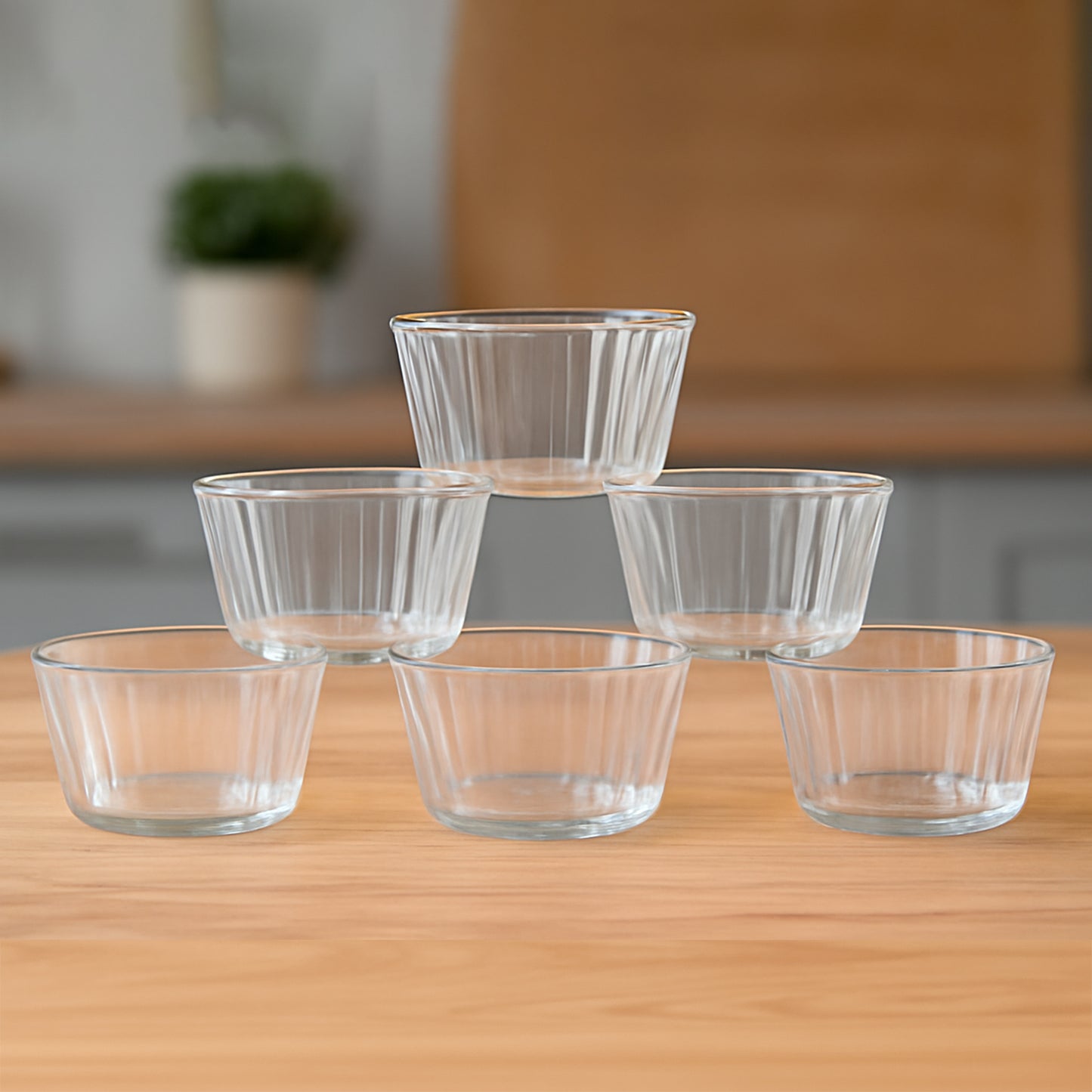 Premium Transparent Plastic Dessert Bowl Set 6 Pieces - Happy Price - Image 3