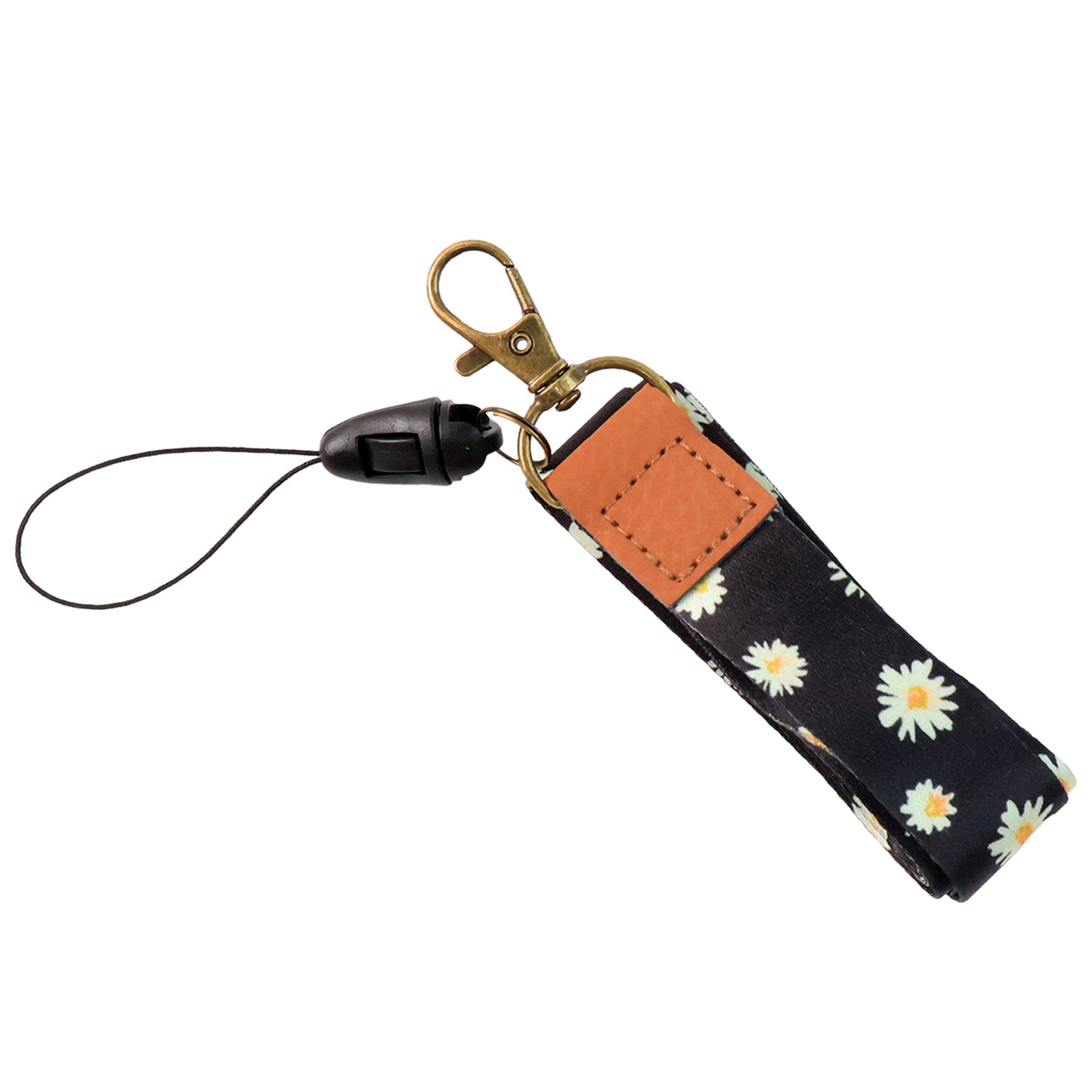Floral Print Neck Lanyard Strap With Clip Hook Mobile String (1 Pc) - Happy Price - Image 2
