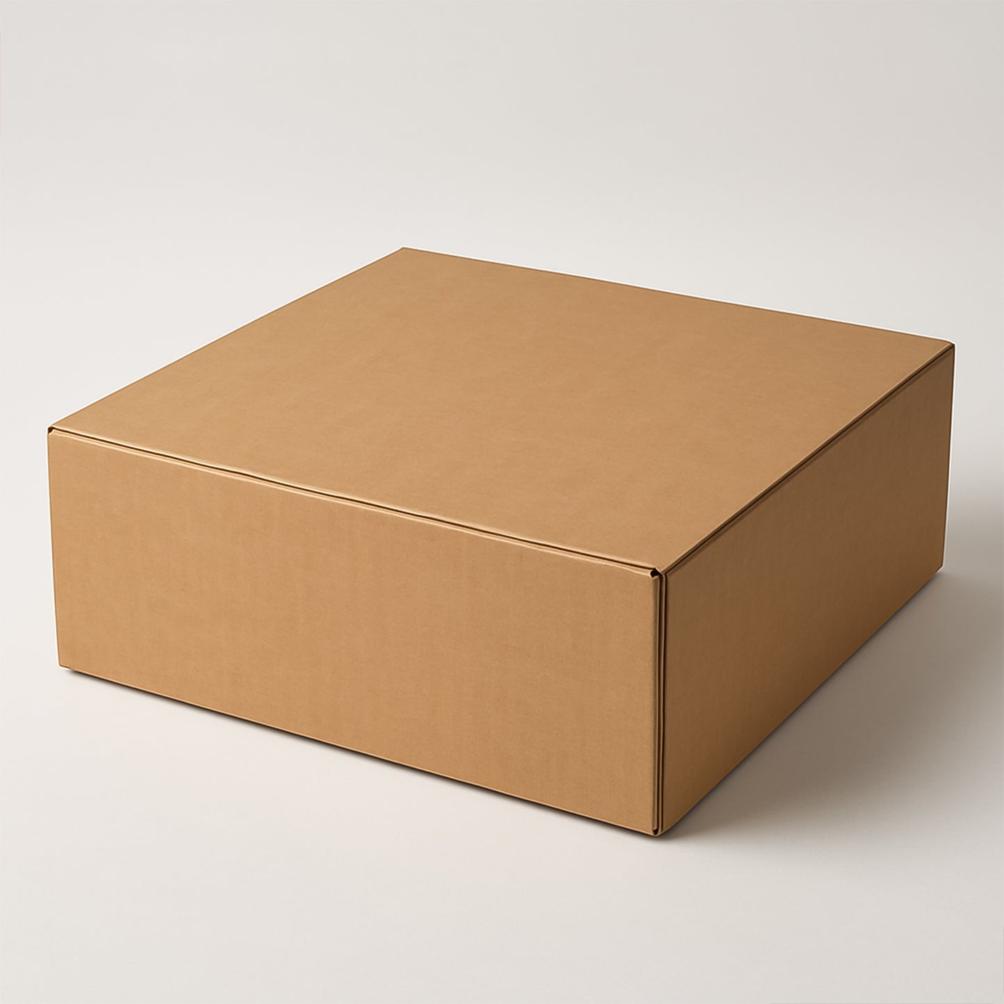 Sturdy Brown Corrugated Box for Secure Packaging - 26x26x6 cm, 1 Pc - Happy Price - Image 4