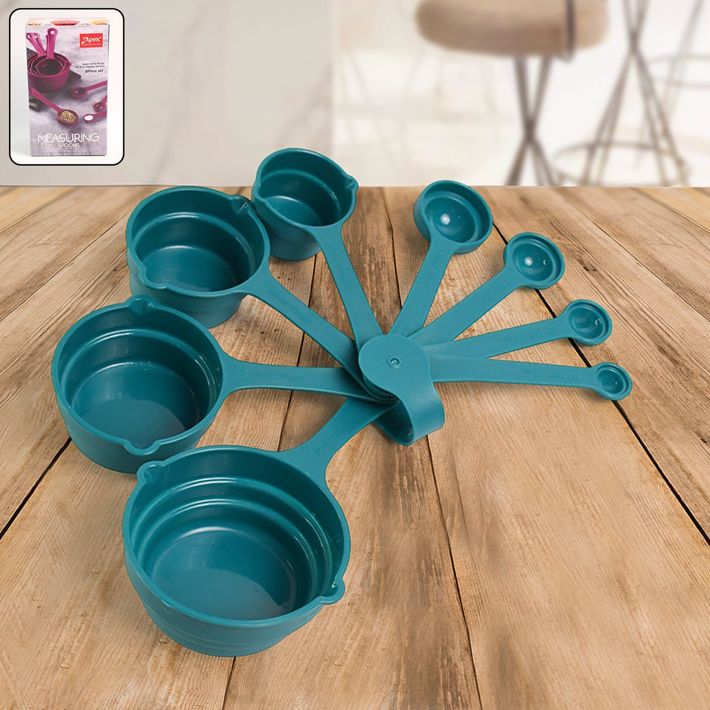 Apex 8-piece Measuring Spoons And Cups Set - Happy Price - Image 2