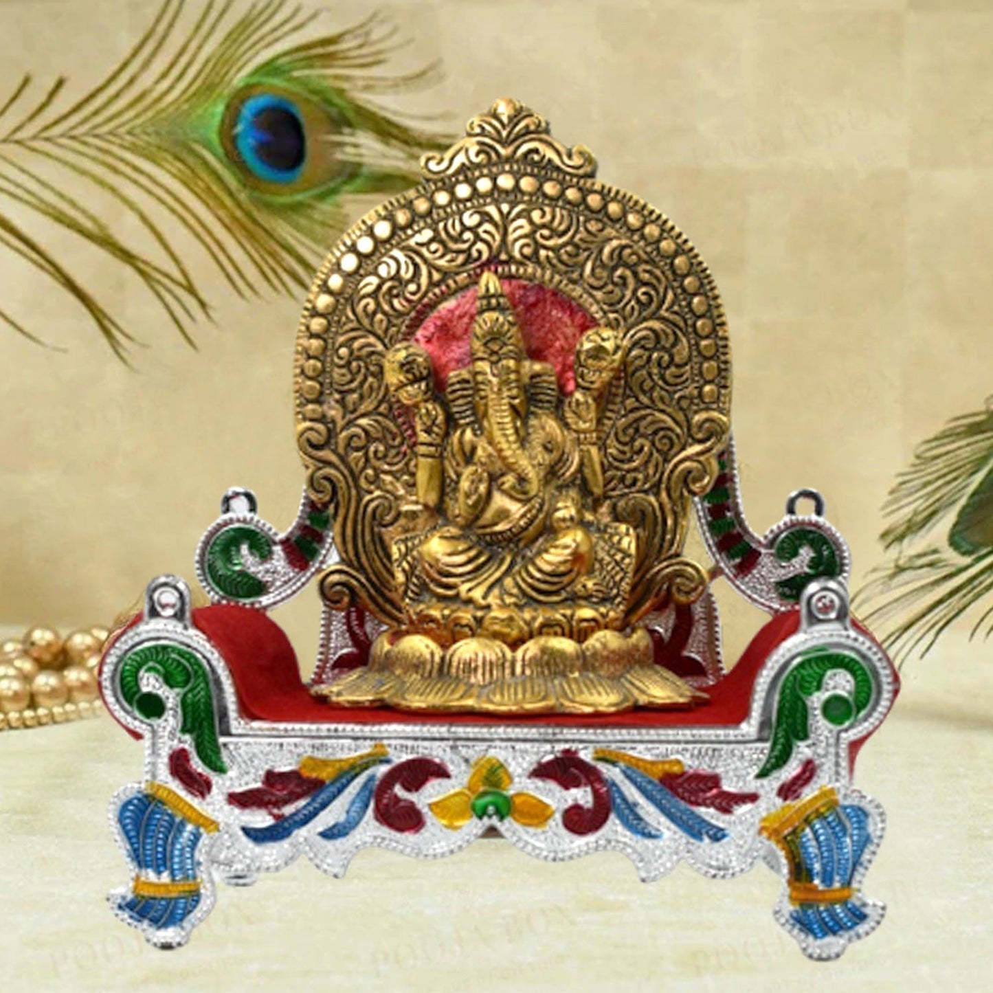 Large Bal Gopal Singhasan for Home and Office Altars - Great Price - Image 3