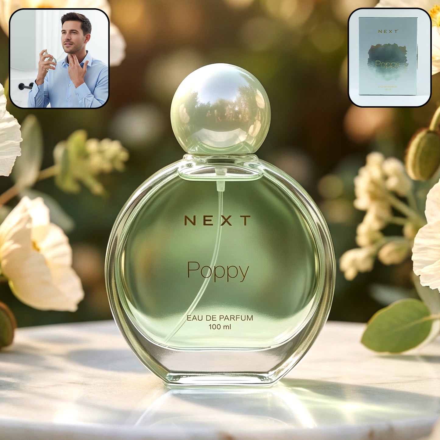Next Premium Poppy Eau De Perfume 100 ML - Long Lasting Floral Scent - Great Price - Image 2