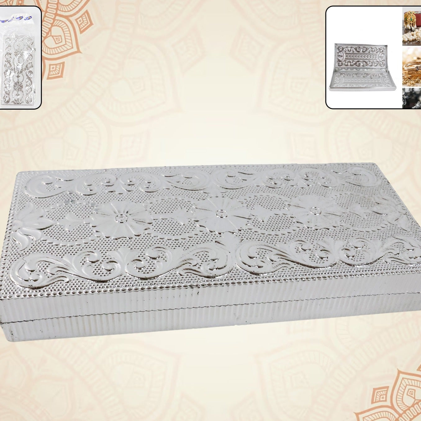 Multipurpose Rectangular Shaped Decorative Designer Gifting Cash Box (1 Pc 209 Cm) - Happy Price - Image 1