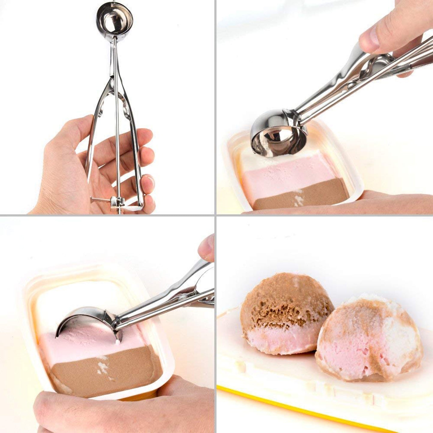 Small Stainless Steel Ice Cream Scoop with Trigger Release - Great Price - Image 6