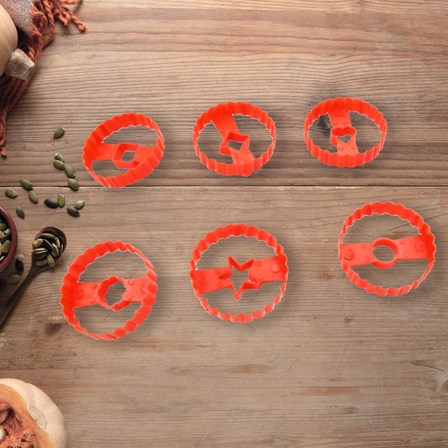 5978 Cookie Cutters Set Plastic Easter Biscuit Cutting Tool For Diy Cake Decoration Fondant Biscuit Cookie Pastry Sandwich (6 Pc Set ) - Happy Price - Image 6