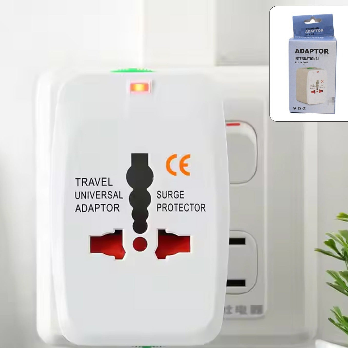 Universal Travel Adapter With Dual Usb Charger Ports - International Multipurpose - Happy Price - Image 1