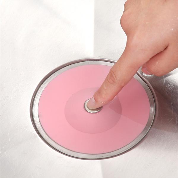 Creative 2-in-1 Silicone Sewer Sink Sealer Cover Drainer (Multicolour) - Happy Price - Image 3