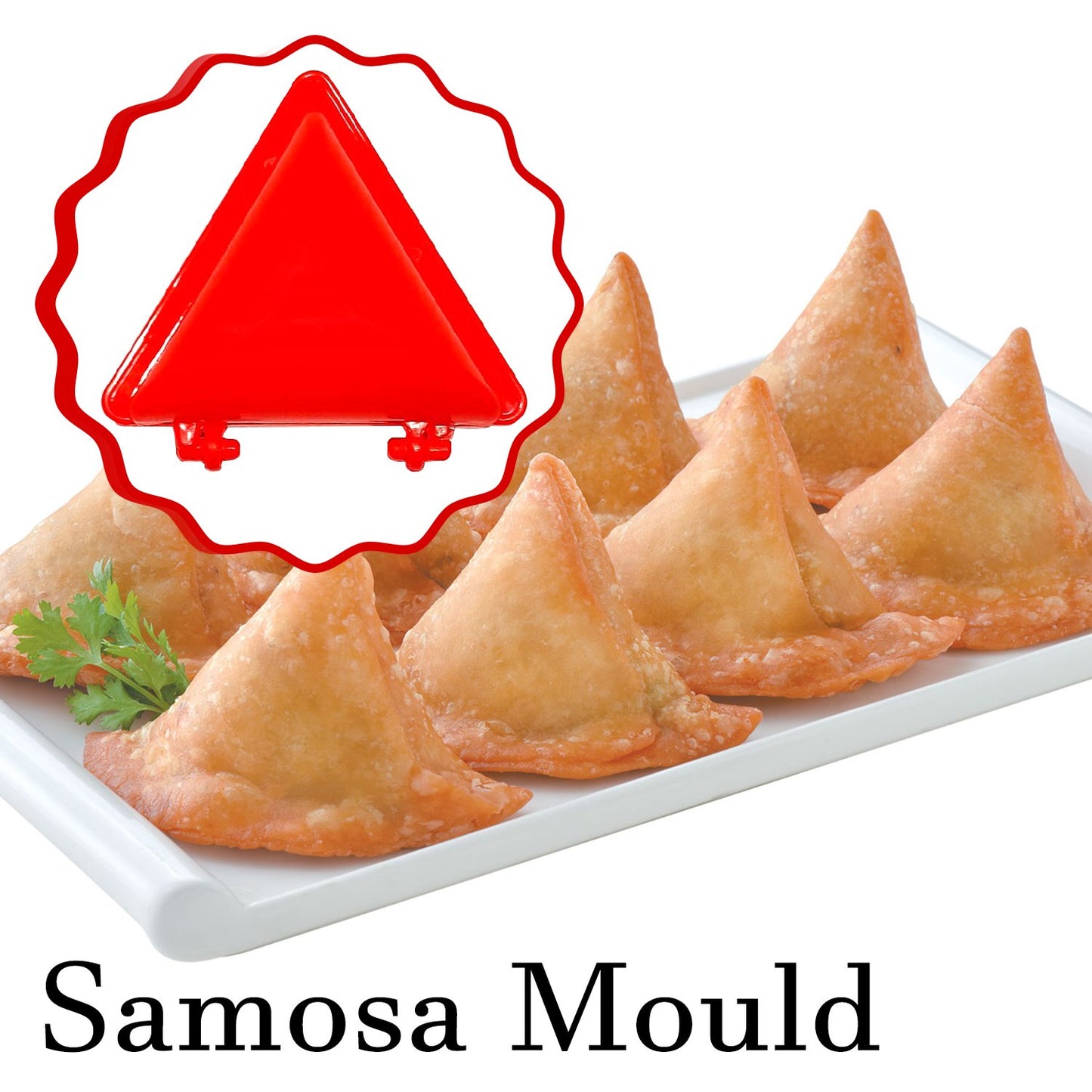 4 Pcs Plastic Red Kitchen Tool Mould Dough Press - Happy Price - Image 3