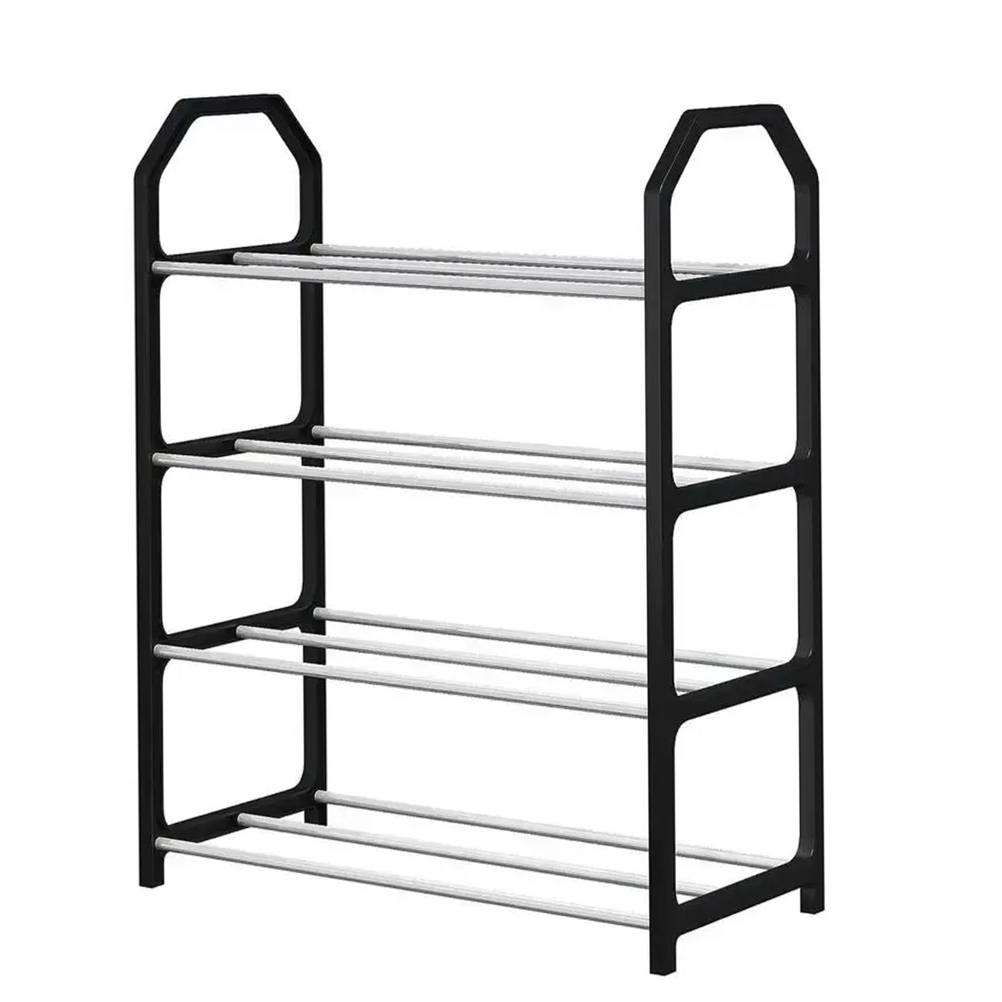 4-Tier Folding Shoe Rack Organizer - Space-Saving Home Storage (1 Pc) - Happy Price - Image 5