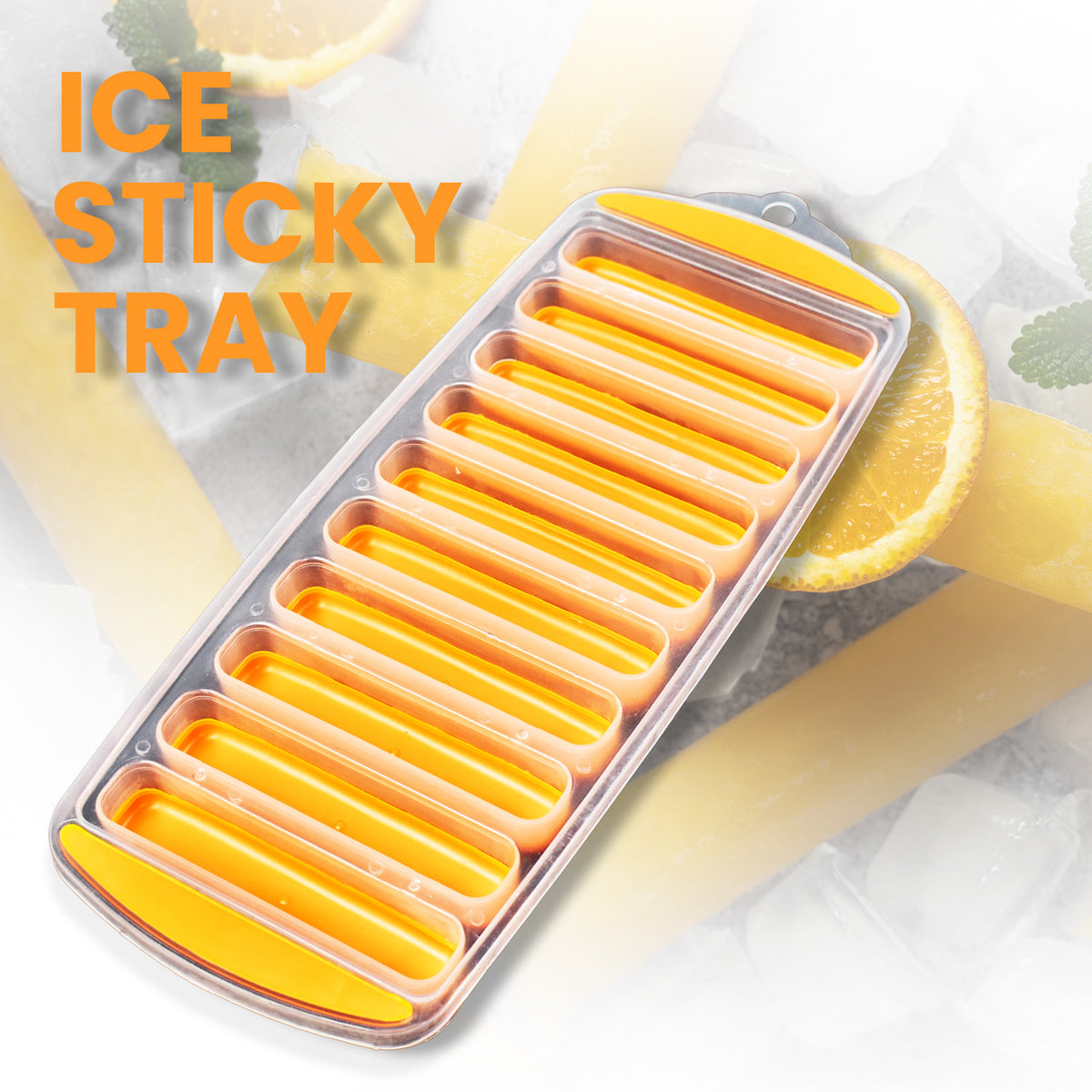 Silicone Bottom Ice Stick Tray for Water Bottles - Easy Push Out Narrow Cubes - Great Price - Image 6