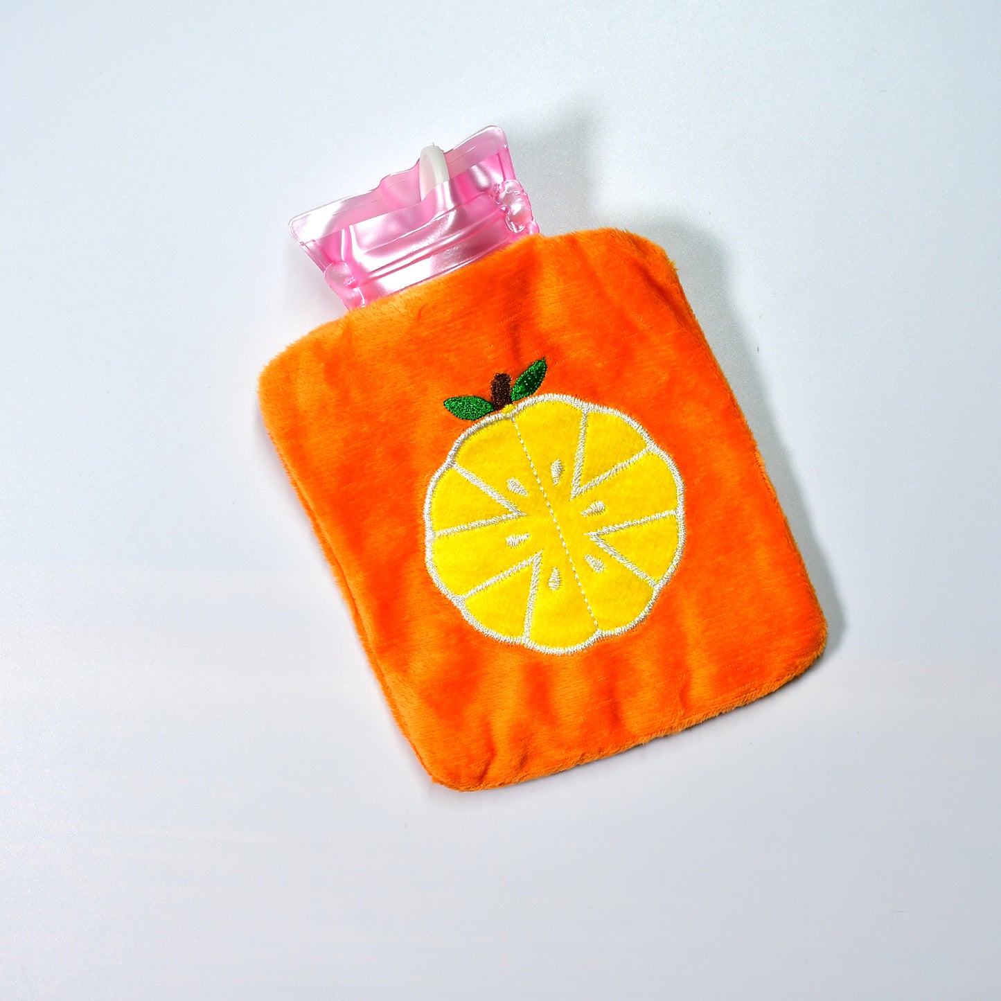 Orange Small Hot Water Bag With Cover For Pain Relief Neck Shoulder Pain And Hand Feet Warmer Menstrual Cramps. - Happy Price - Image 7