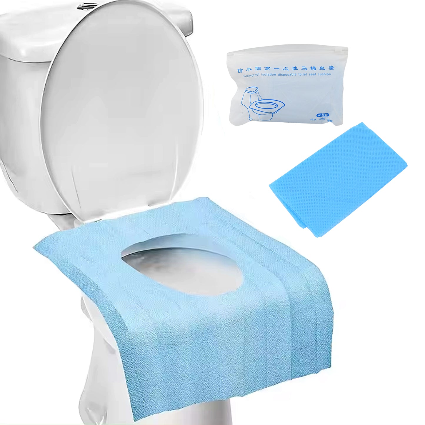 Disposable Toilet Seat Covers Waterproof Isolation Disposable Toilet Seat Cushion (10 Pcs Set) - Happy Price - Image 5