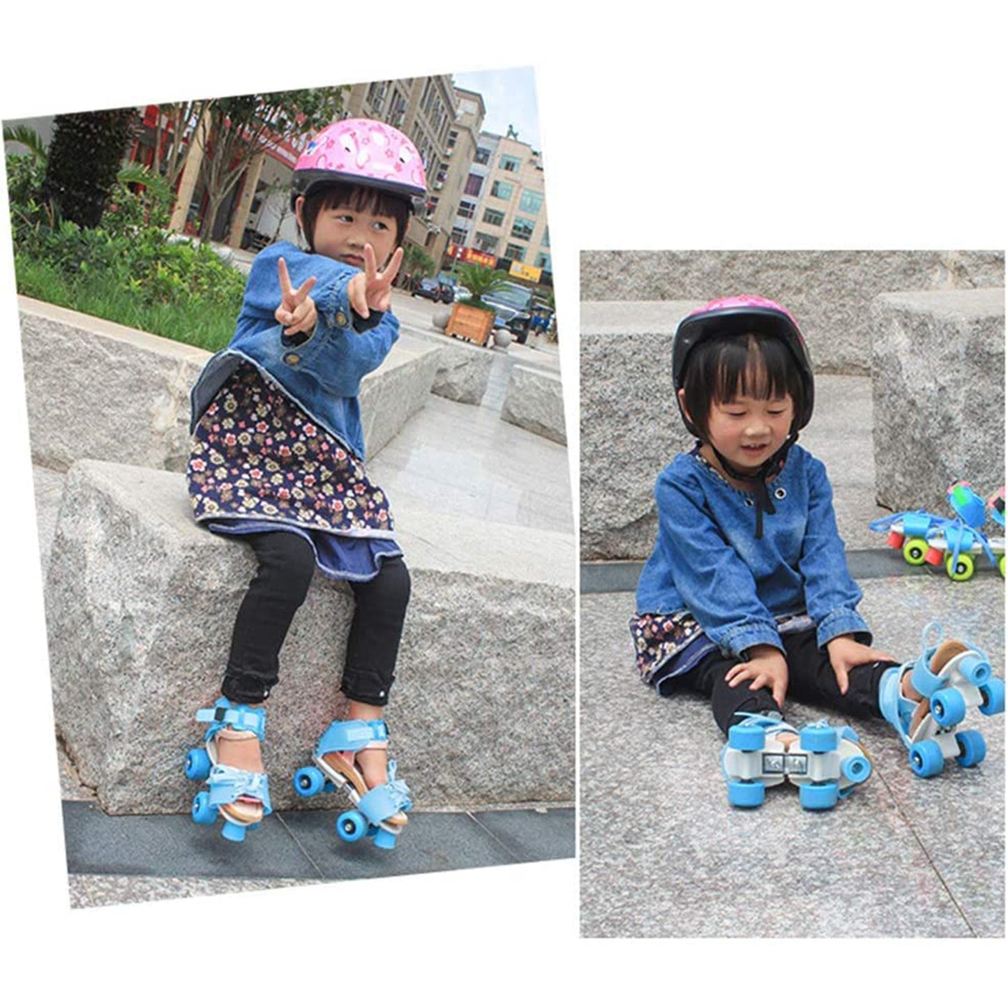 Roller Skates For Kids Very Adjustable Comfortable To Use Roller Skate Skating (Pair Of 1) - Happy Price - Image 6
