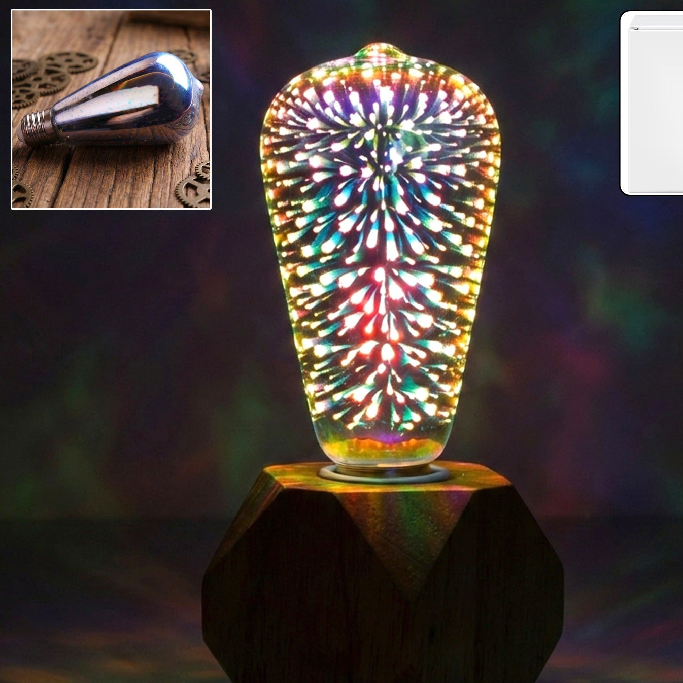 3D Firework Effect LED Decorative Bulb Light for Home Ambiance - Happy Price - Image 1