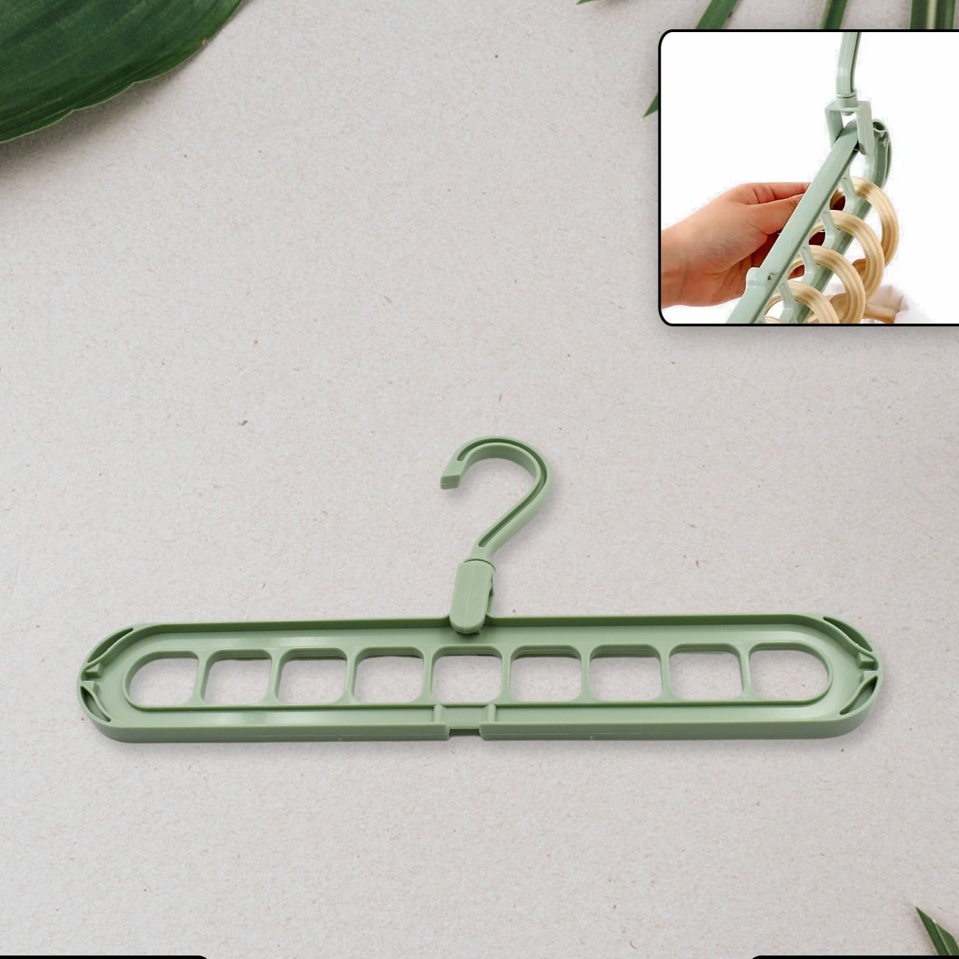 a Hole Plastic Hanger Hanging Hook Indoor Wardrobe Clothes Organization Storage Balcony Windowsill Suit Racks - Happy Price - Image 1