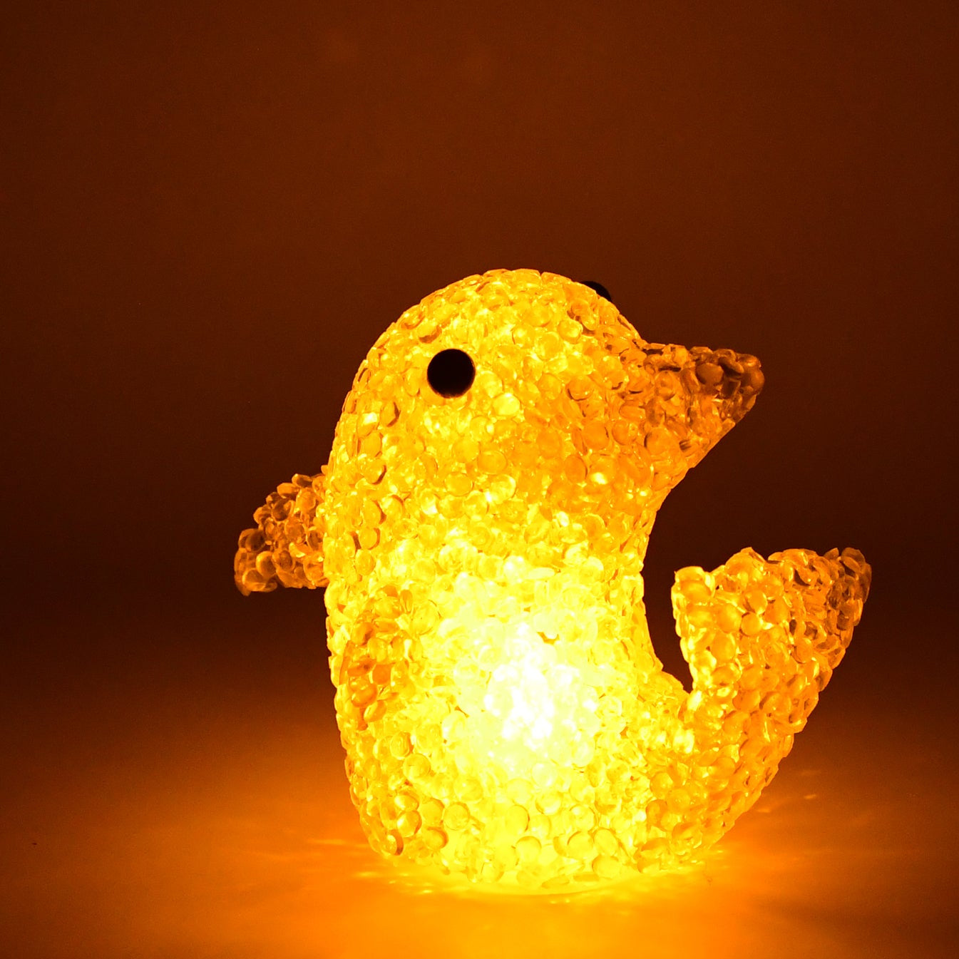 Dolphin Shape Crystal Led Night Light Lamp Cute Glowing Animal Decorative Light (1 Pc) - Happy Price - Image 1