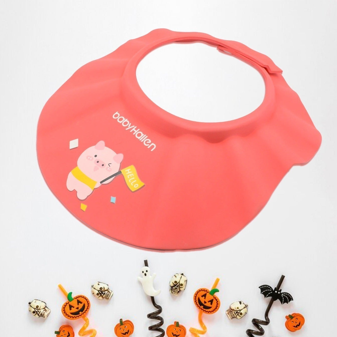 Baby Shower Caps Bath Cap For Toddlerbabykidesoft Flexible Material Visor Hat Safe Shampoo Protection Shampoo Cap Hat New Born Infants Babies Shield Eyesears Protector Soft Comfortable Wash Hair (1 Pc) - Happy Price - Image 1