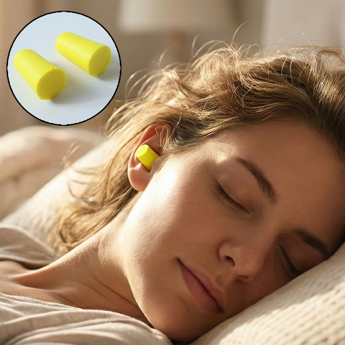 Soft Foam Earplugs for Noise Reduction - 5 Pair Pack with Case - Happy Price - Image 3