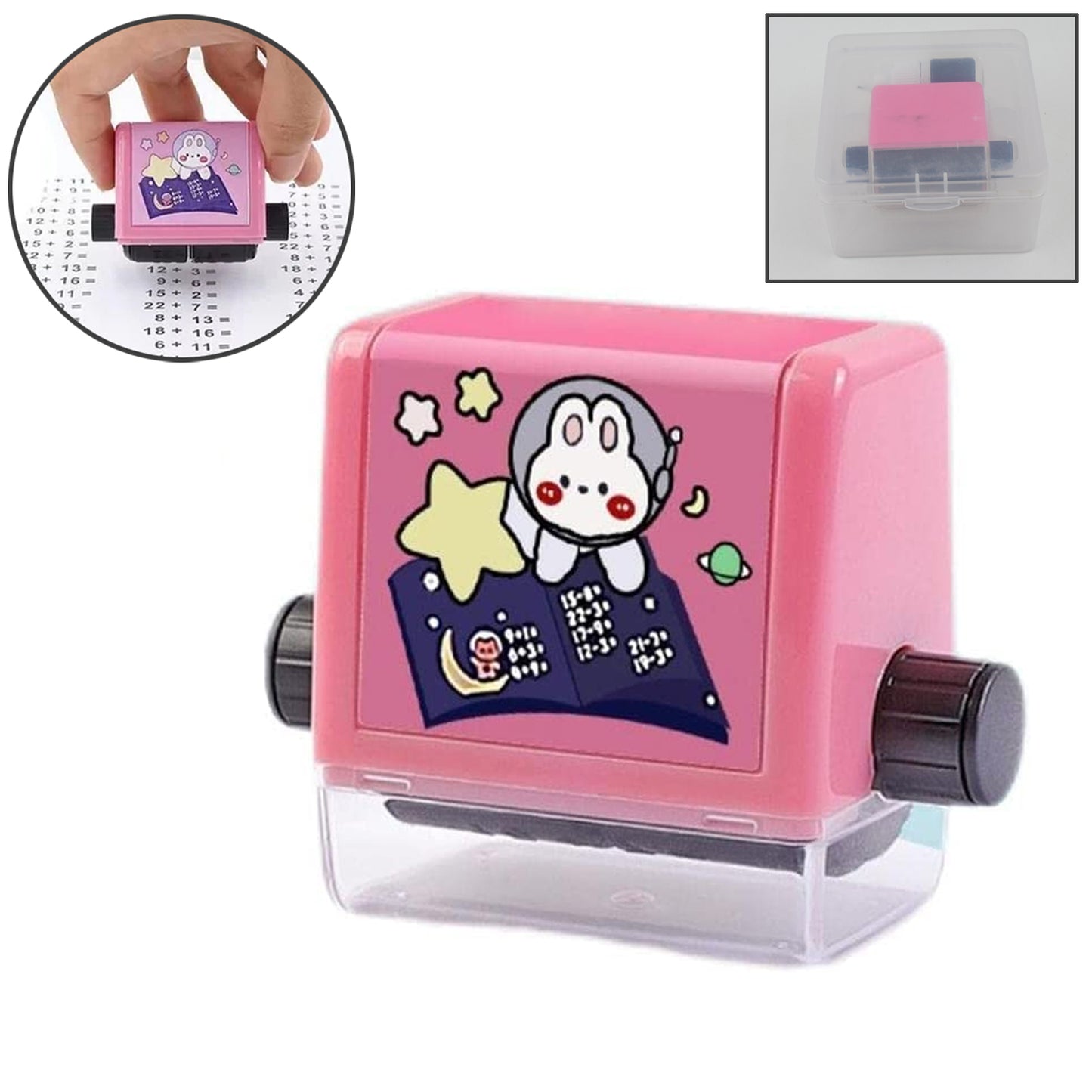 Math Practice Roller Stamp for Addition & Subtraction (1-100) - Happy Price - Image 2