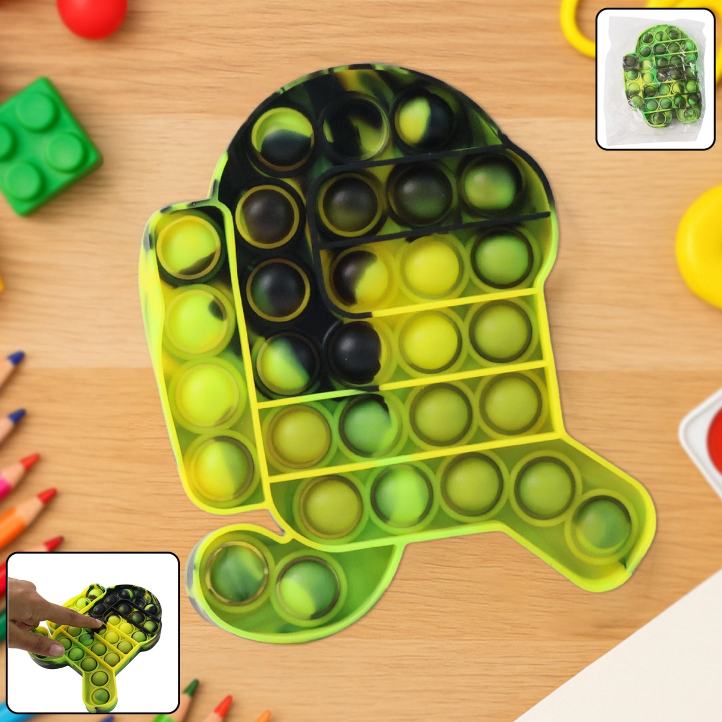 Astronaut Silicone Pop It Fidget Toy for Stress Relief (1 Pc) - Happy Price - Image 3