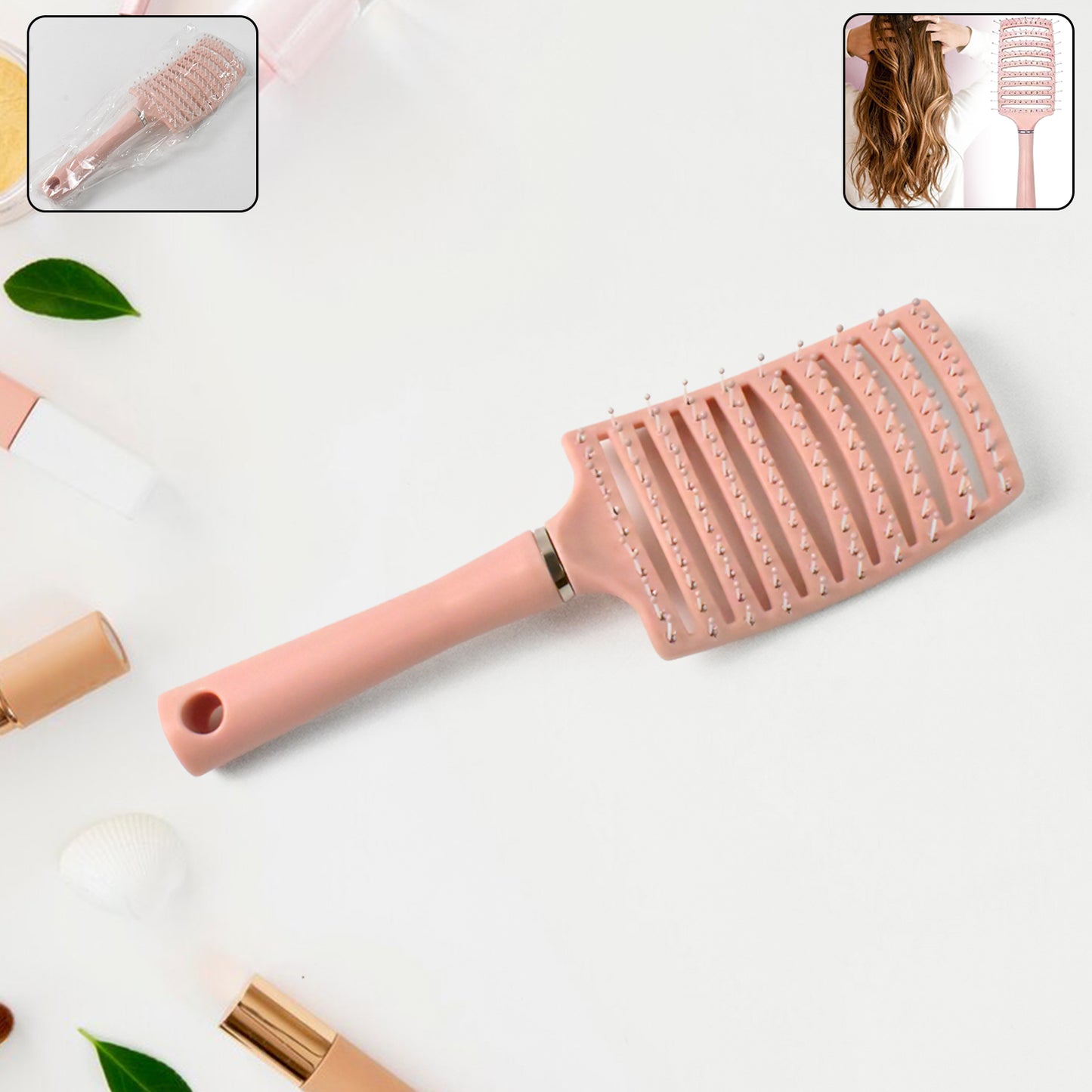 Scalp Massage Hair Brush Comb - 24 Cm (1 Pc) - Happy Price - Image 2
