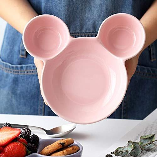 Mickey Shaped Kidssnack Serving Sectioned Plate - Happy Price - Image 3