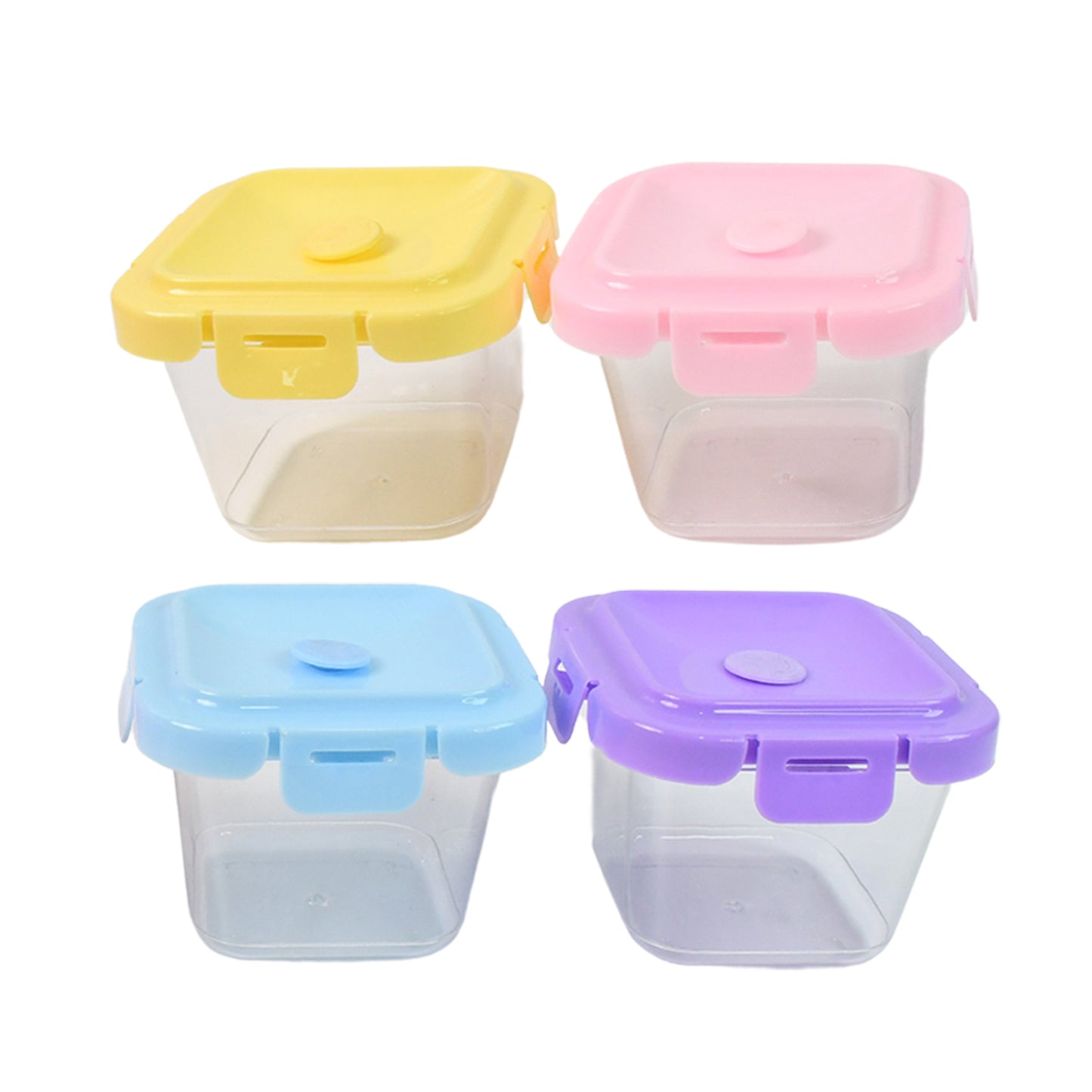 Plastic Food Storage Containers With Lid (4 Pcs Set 500 Ml) - Happy Price - Image 3