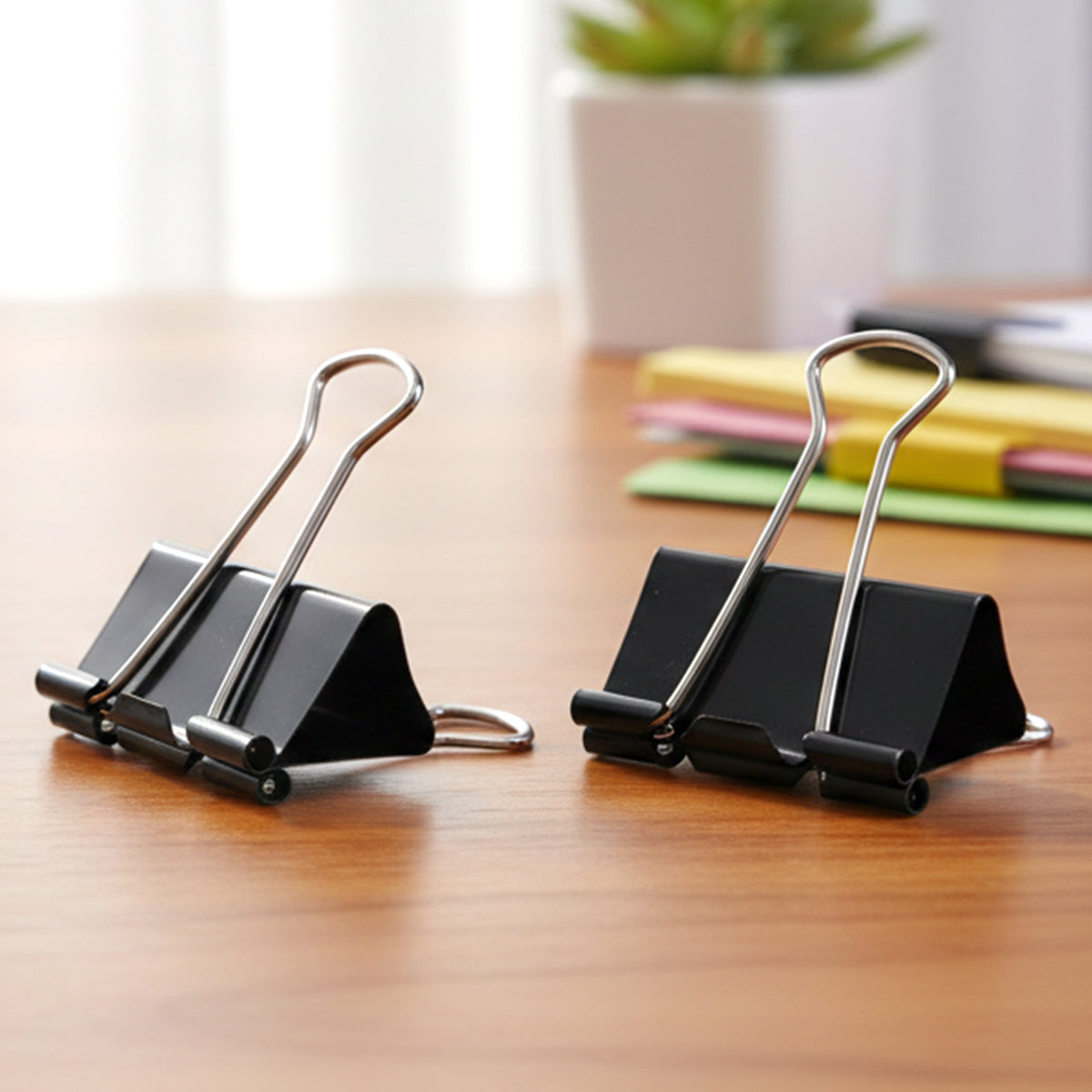 15mm Binder Clips (4 Pc) - Secure Paper Clamps for Office, School & Home - Happy Price - Image 5