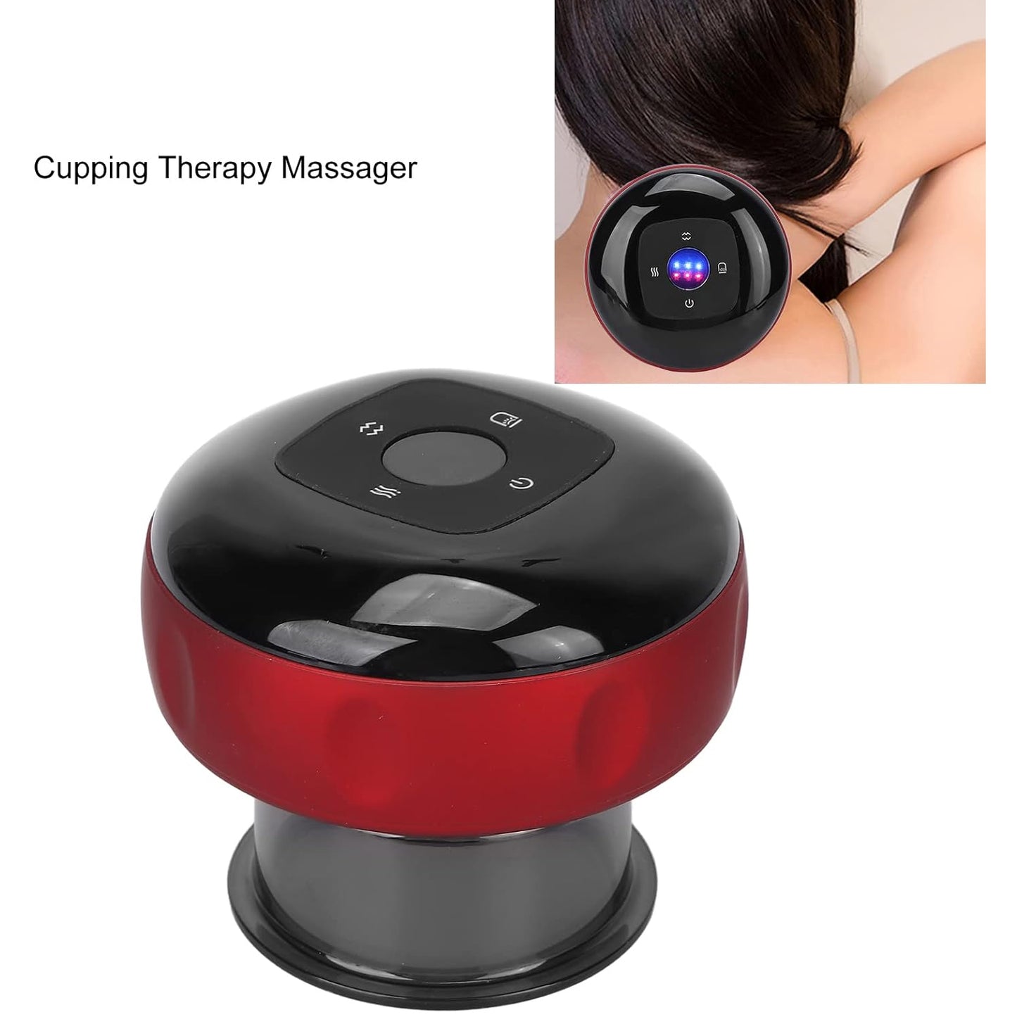 Electric Intelligent Breathing Cupping Massage Instrument The Smart Cupping Therapy Sets Massager For Muscle And Joint Pain Cellulite Massage Back Pain Relief For Back Shoulder Leg (1 Pc) - Happy Price - Image 5