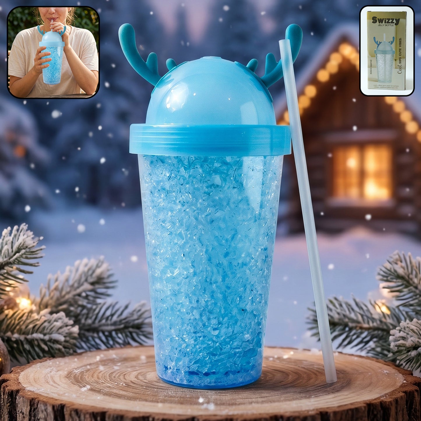 500ml Jelly Tumbler with Straw and Lid - 1 Pc Reusable Drink Cup - Great Price - Image 2