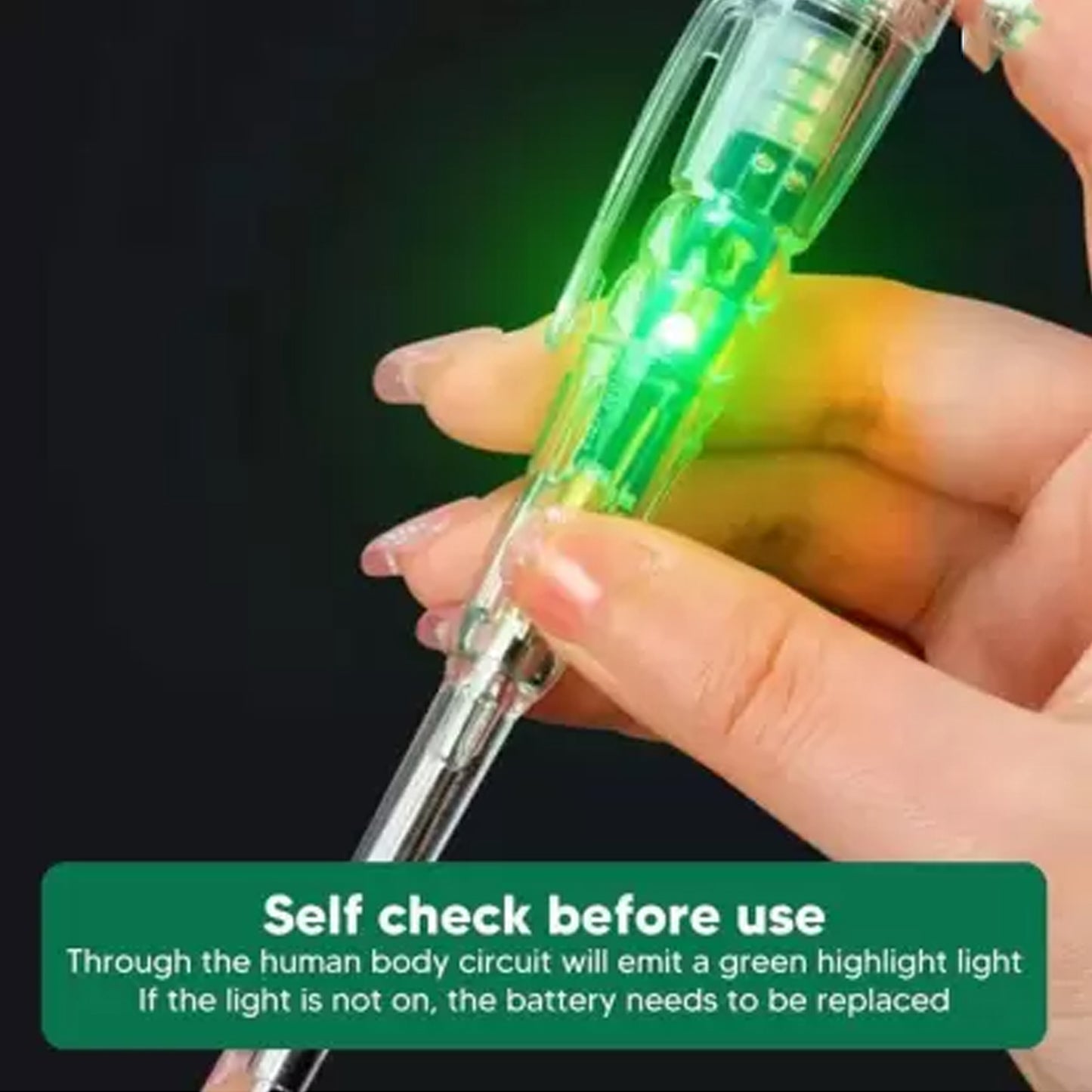 Electrical Detector Slotted Screwdriver With Small Batteries (1 Pc) - Happy Price - Image 5