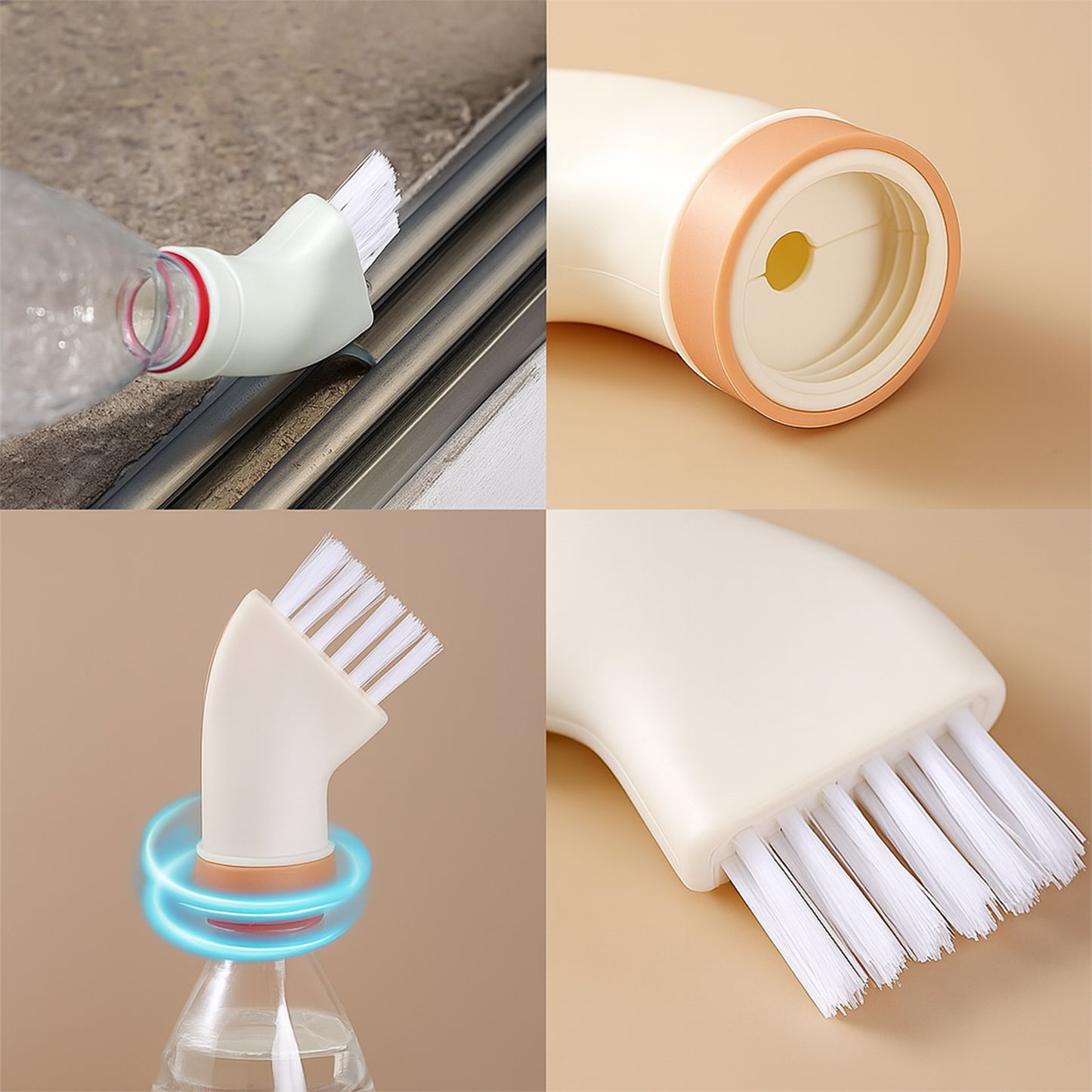 Multipurpose Bottle-attachable Cleaning Brush For Kitchen And Bathroom (1 Pc) - Happy Price - Image 5