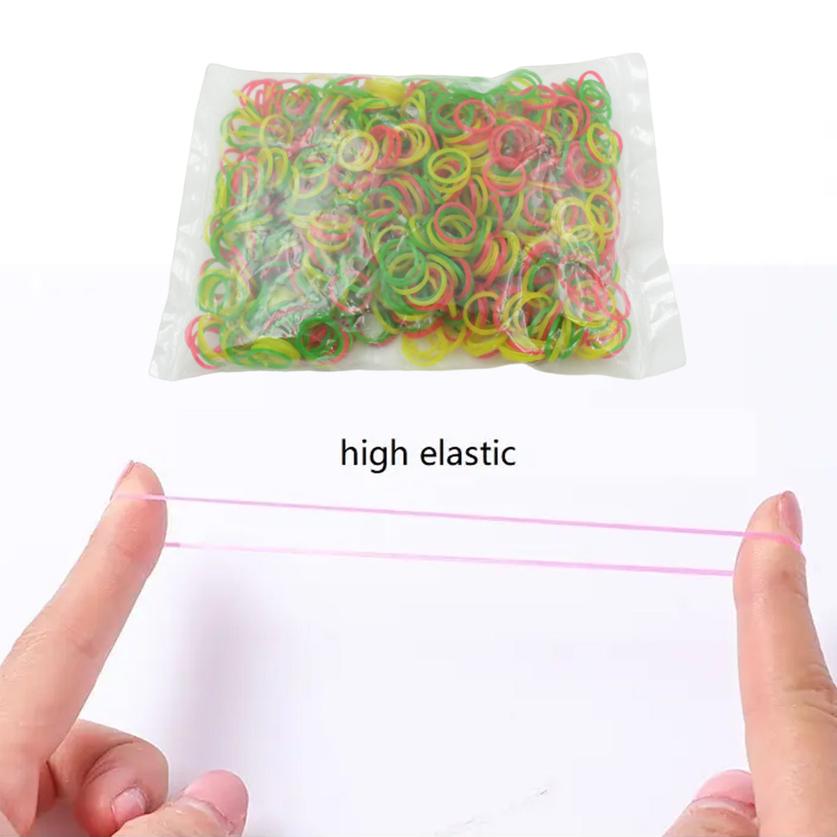Multicolor Nylon Rubber Bands - 0.75 Inch, 50 Gm Pack for Office, Home & Kitchen - Great Price - Image 3