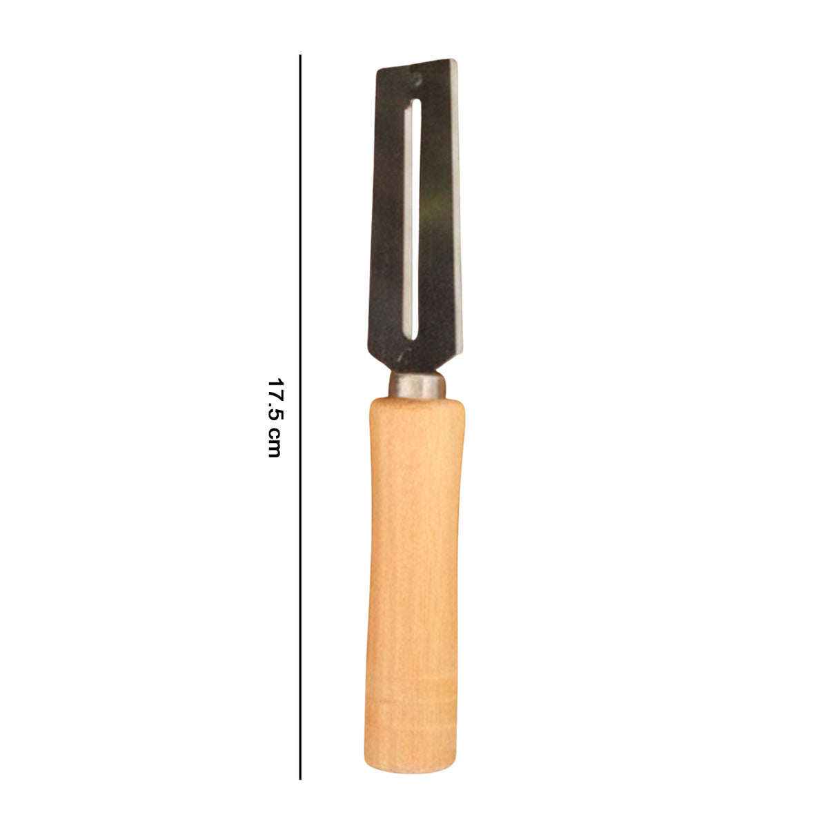 Durable Stainless Steel Vegetable Peeler with Wooden Handle - 1 Pc Kitchen Tool - Happy Price - Image 5