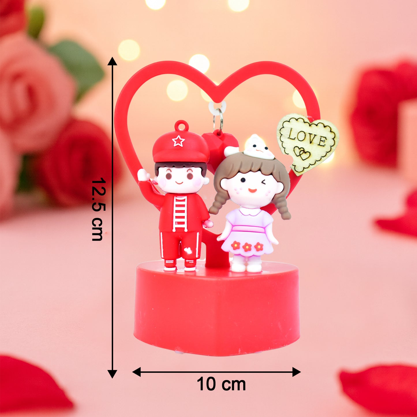Romantic Couple Heart Frame Showpiece - 1 Pc - Happy Price - Image 5