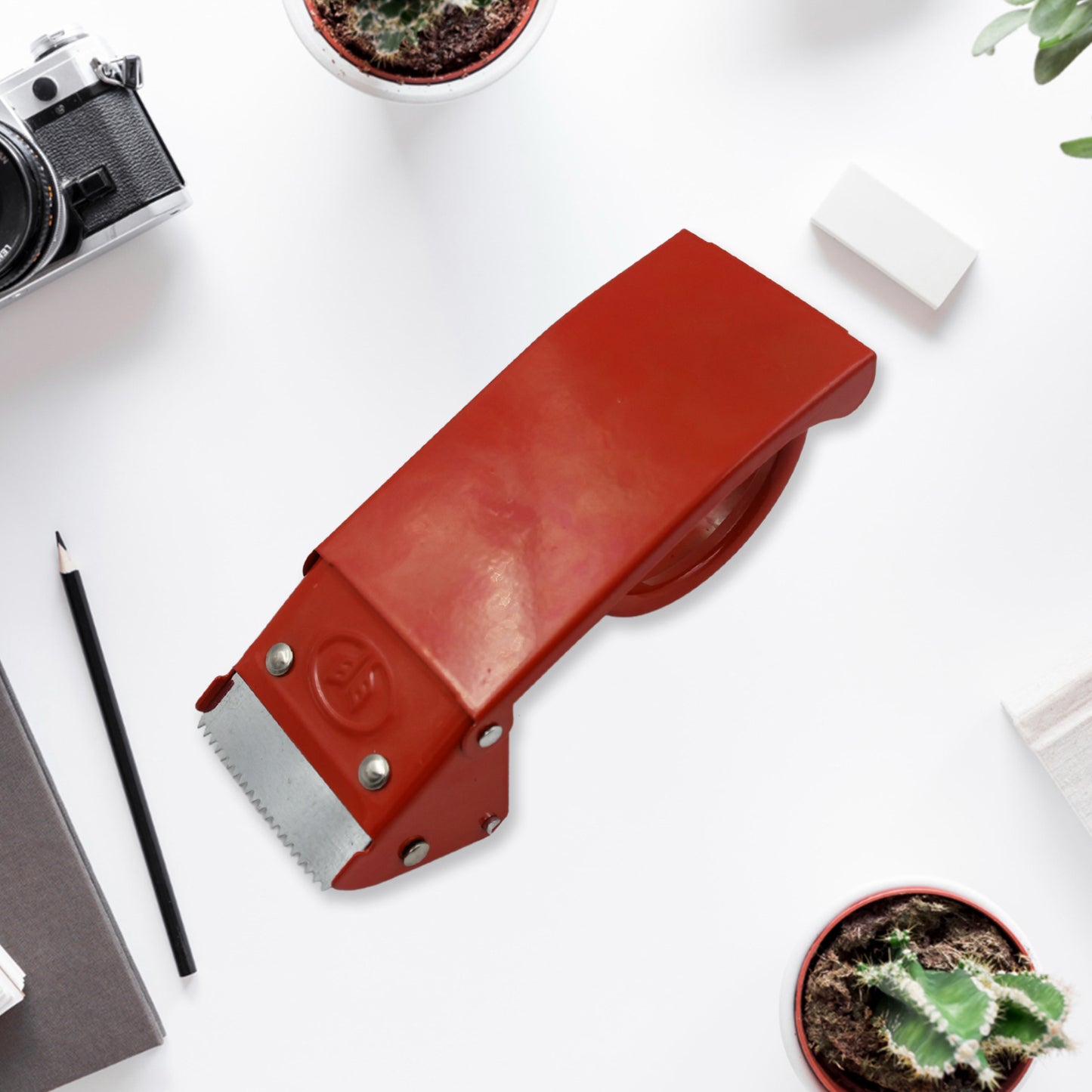 Metal Packing Tape Dispenser Cutter For Home Office Use Tape Dispenser For Stationary Tape Cutter Packaging Tape 55mm - Happy Price - Image 5