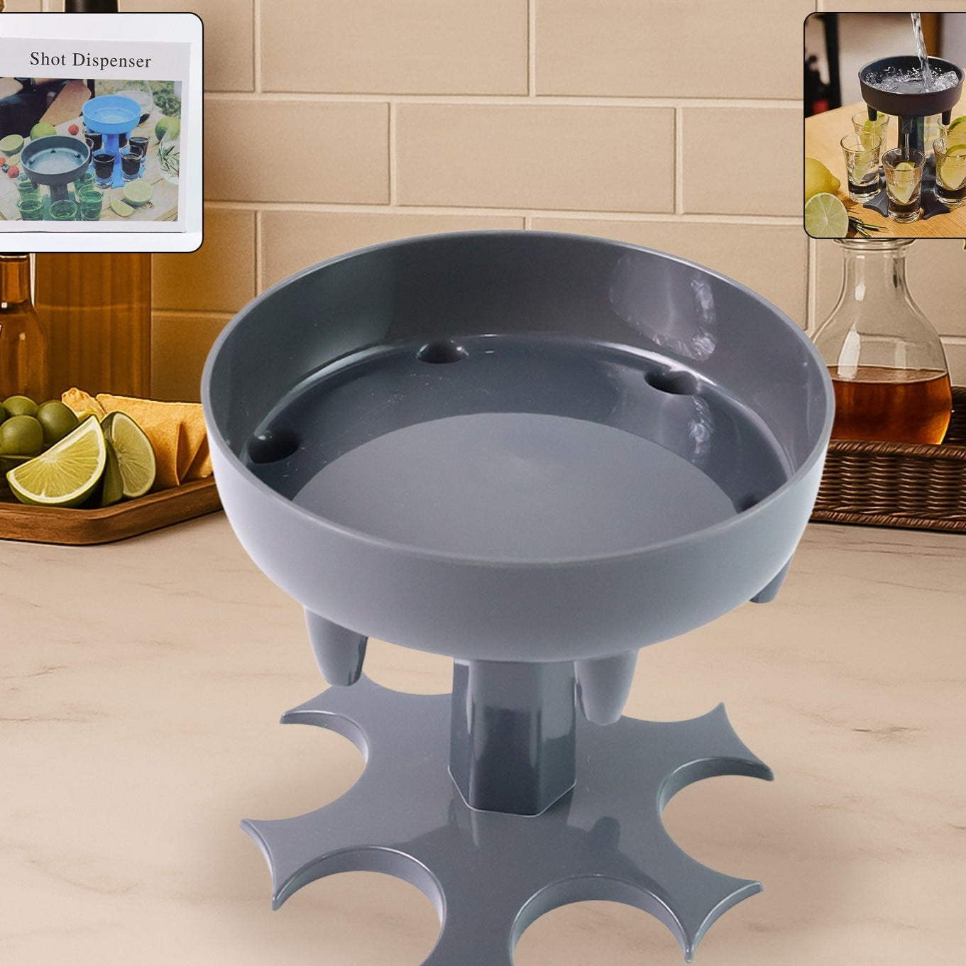 6-port Drink Dispenser Stand (1 Pc) - Happy Price - Image 1