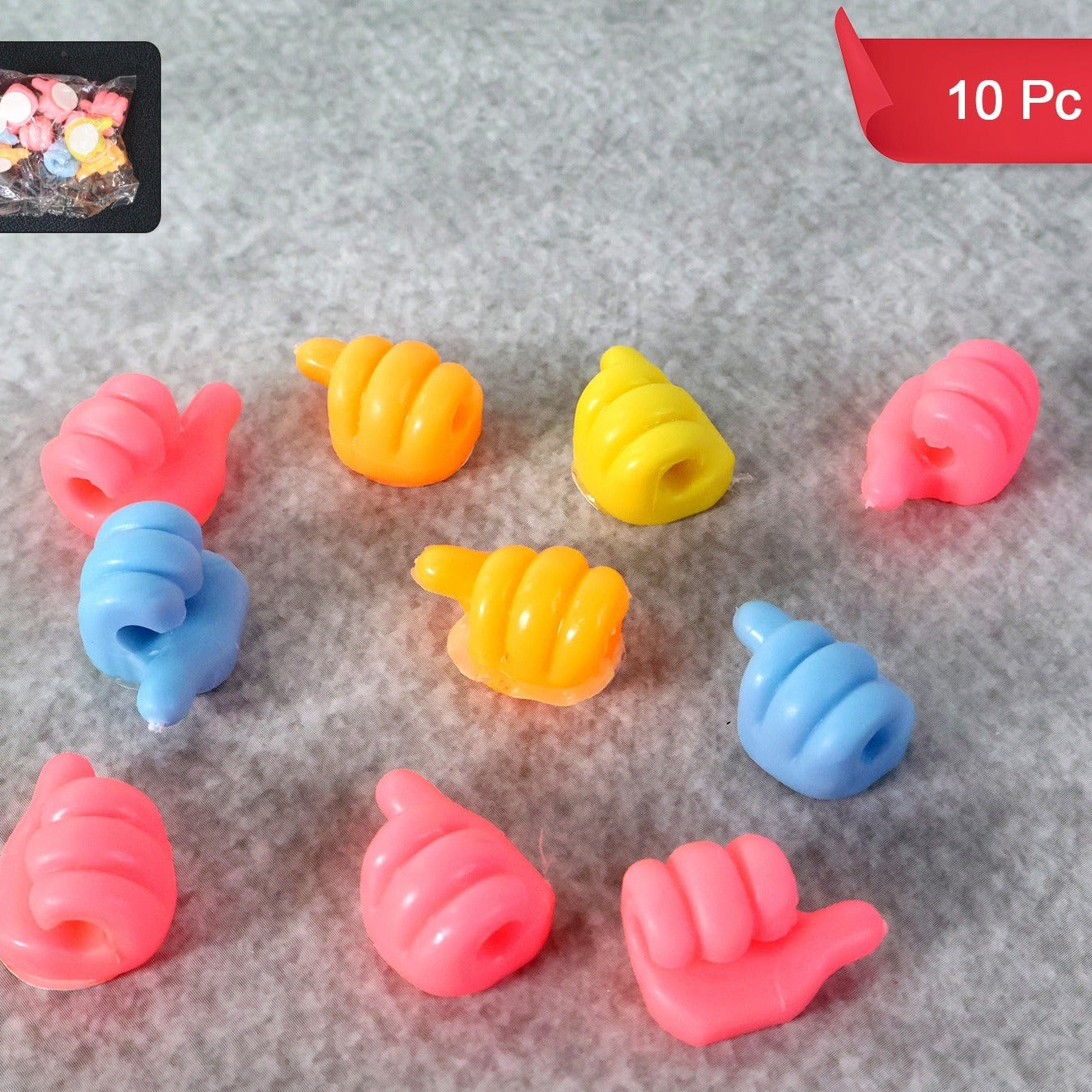 10 Pcs Mini Utility Hangers - Anti-Slip Spiral Grip for Drying Small Items - Happy Price - Image 1