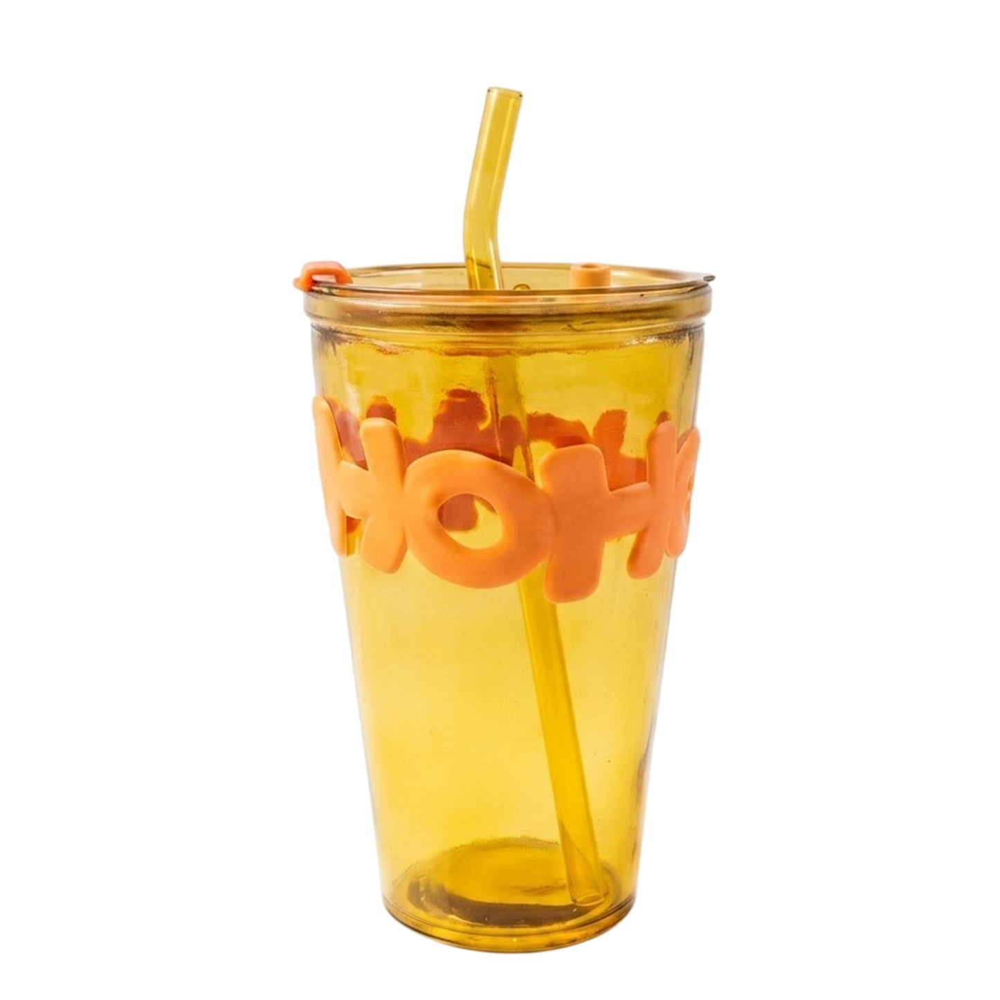Glass Tumbler with Lid and Straw - 450 ML Capacity, Leak-Resistant - Great Price - Image 4