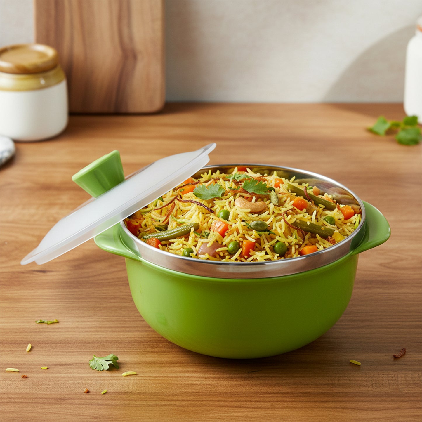 Multipurpose Kitchen Serving Bowl Set of 3 with Lids (1000ml, 1400ml, 2200ml) - Great Price - Image 5