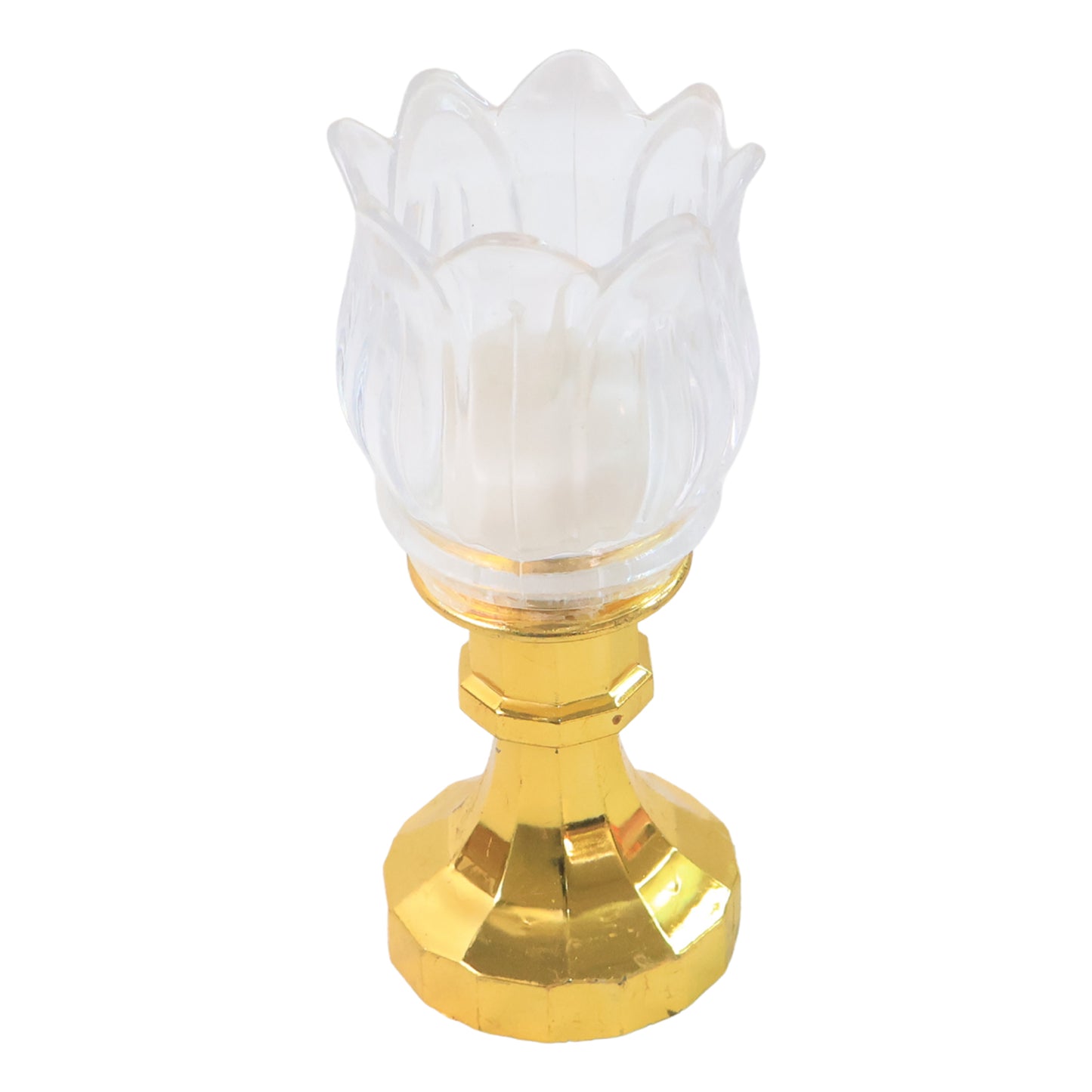 Lotus Shaped LED Decorative Lamp with Stand - Battery Operated Flameless Light - Happy Price - Image 2
