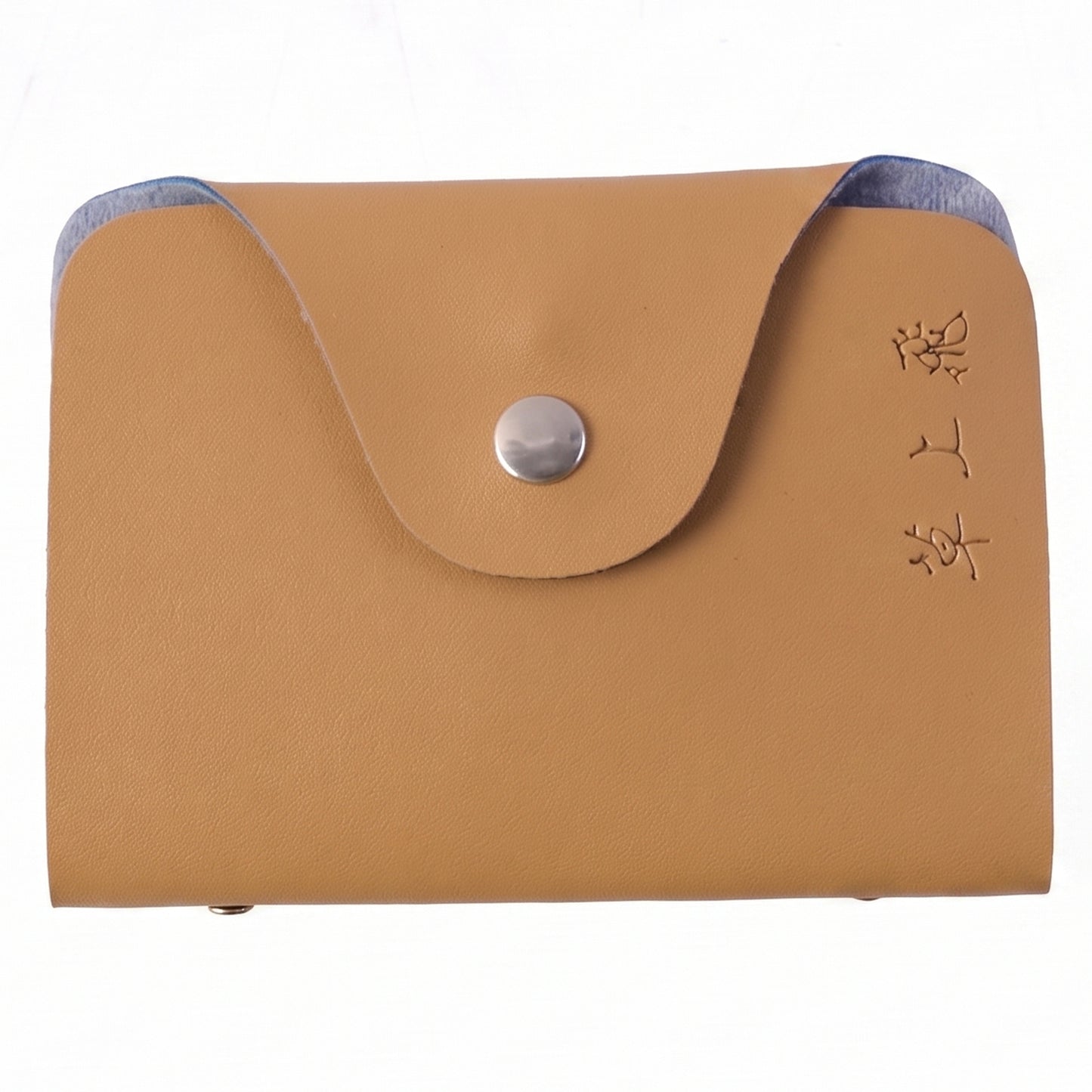 Premium Button Closure Card Holder Wallet With 10 Inner Leafes (1 Pc)