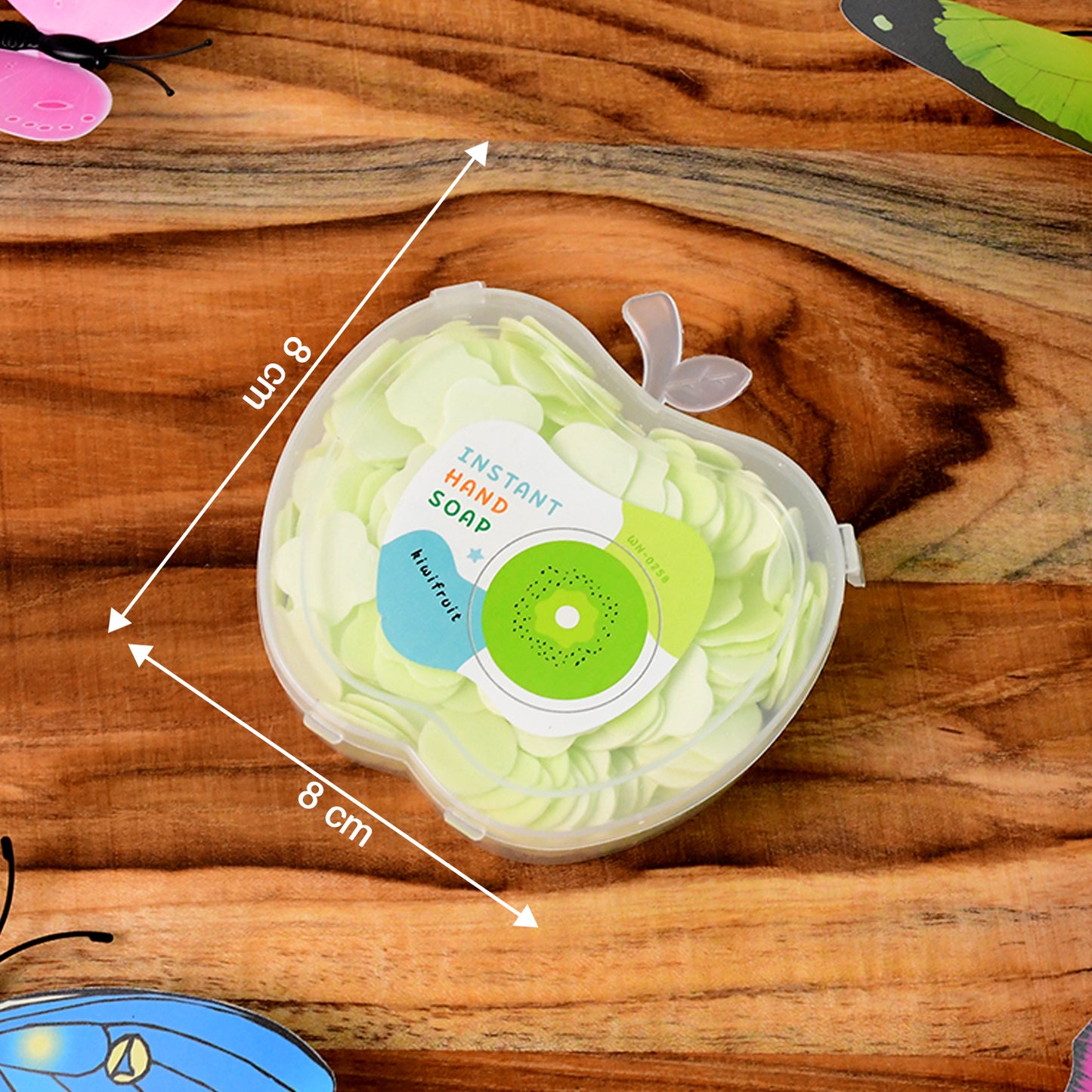 Portable Paper Soap Sheets with Apple Case - 1 Pc, Mixed Colors - Happy Price - Image 3