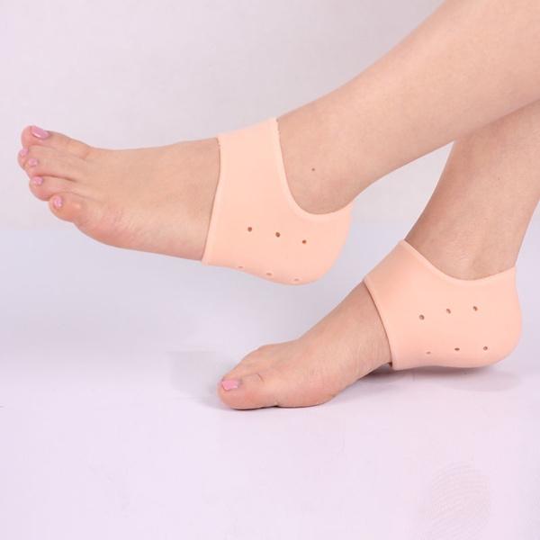 Anti Crack Silicone Half Gel Heel And Foot Protector Moisturizing Socks - Happy Price - Image 3