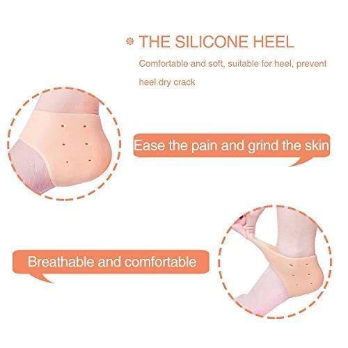 Anti Crack Silicon Gel Heel Moisturizing Socks For Foot Care Men Women (Loose Pack) - Happy Price - Image 3